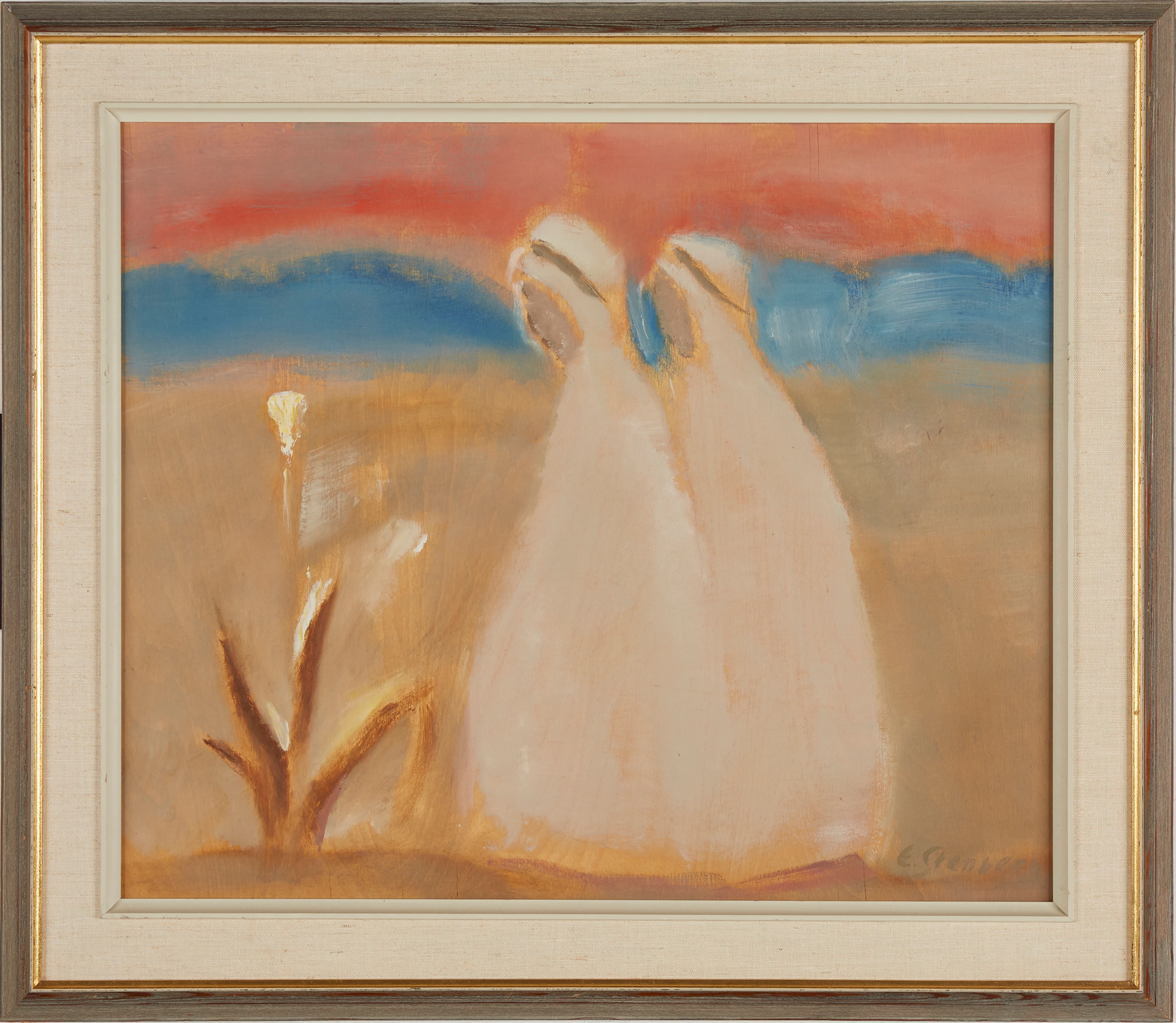 Edvard Albert Stenberg tempera