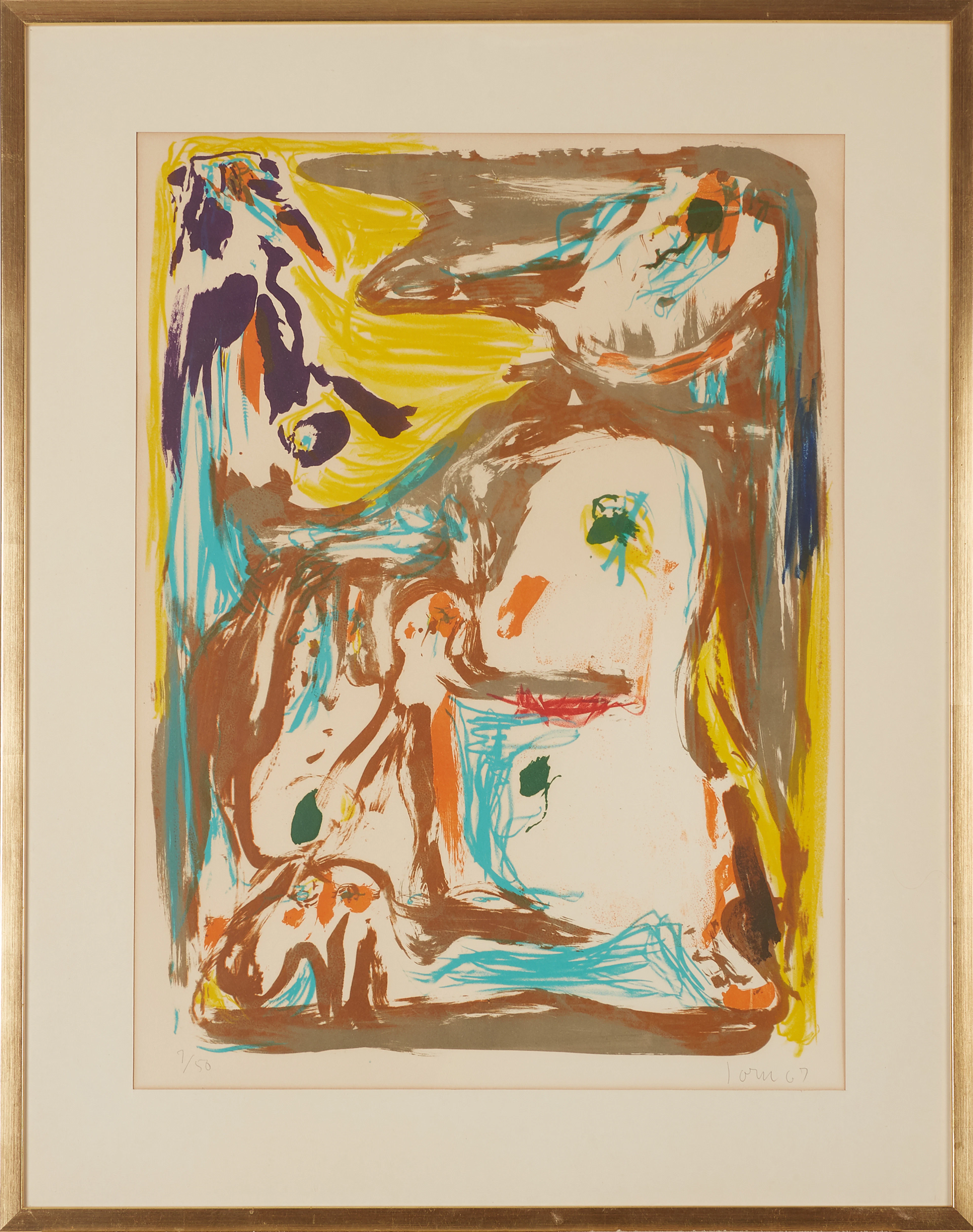 Asger Jorn färglitografi