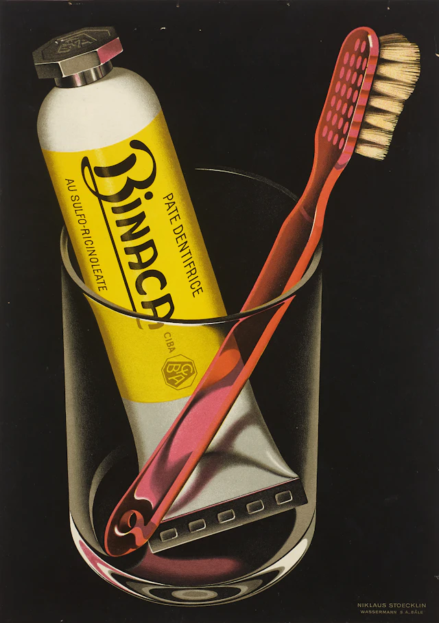 Poster Stoecklin Binaca toothpaste