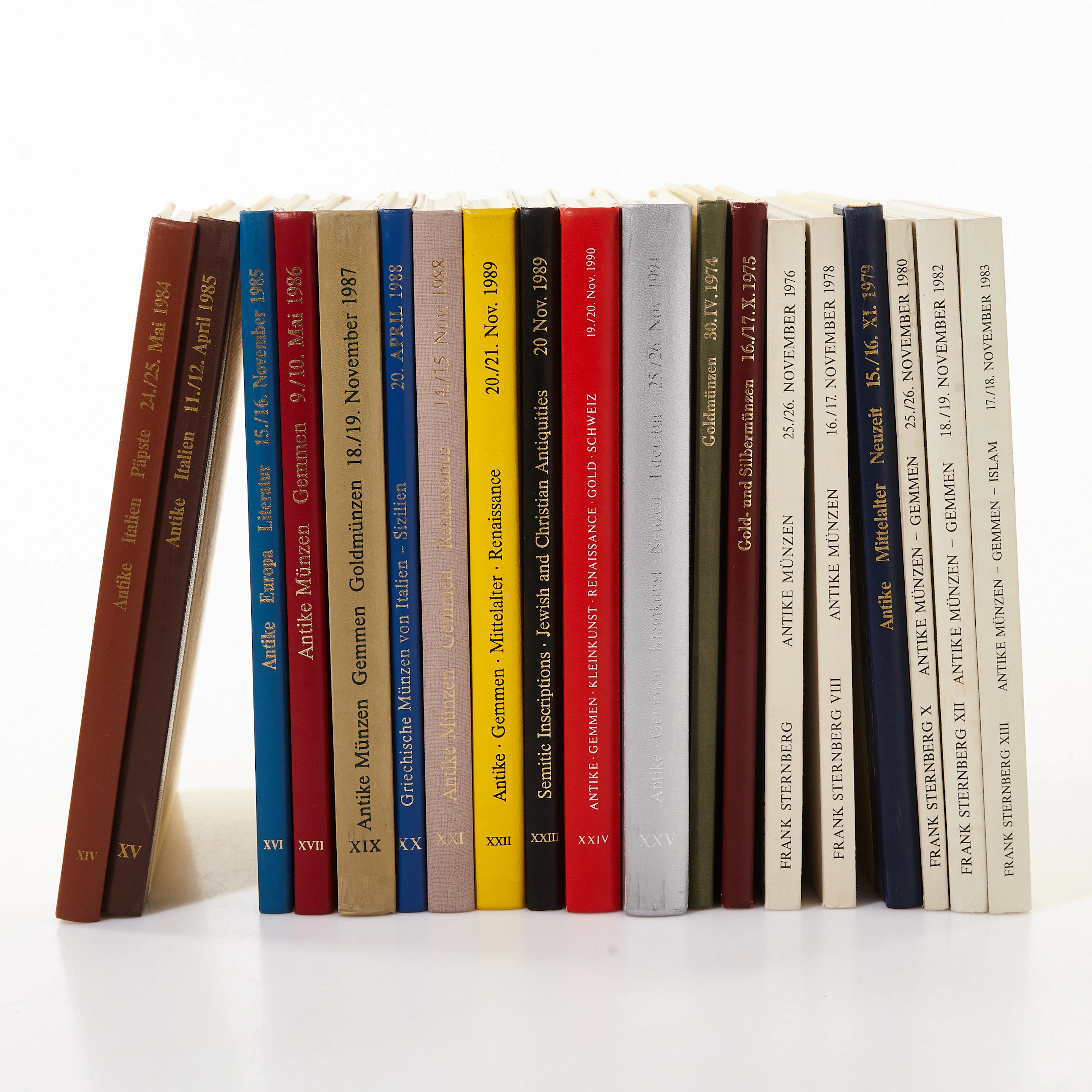 Frank Sternberg numismatic catalogues, 19 vol.