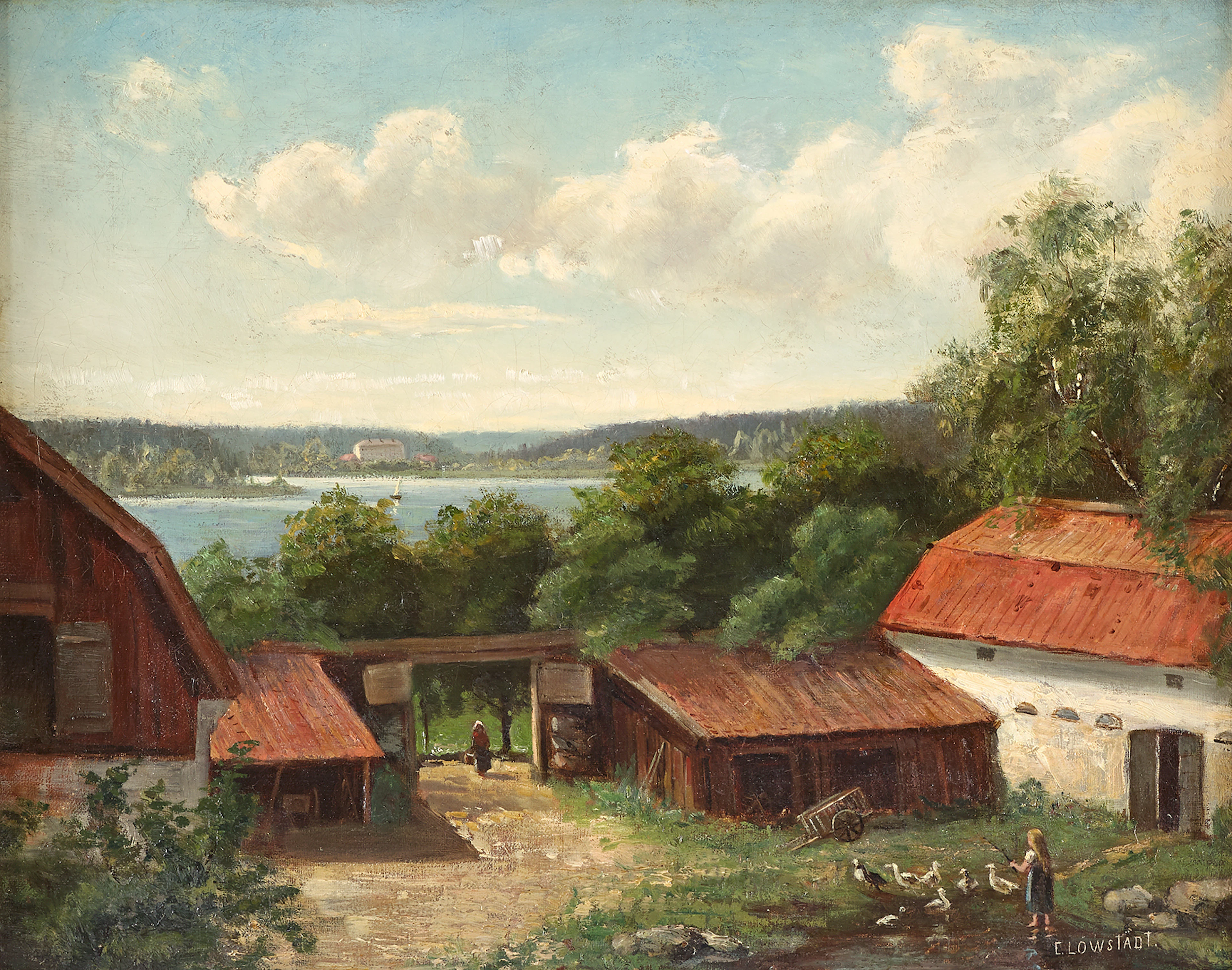 Emma Löwstädt-Chadwick oljemålning