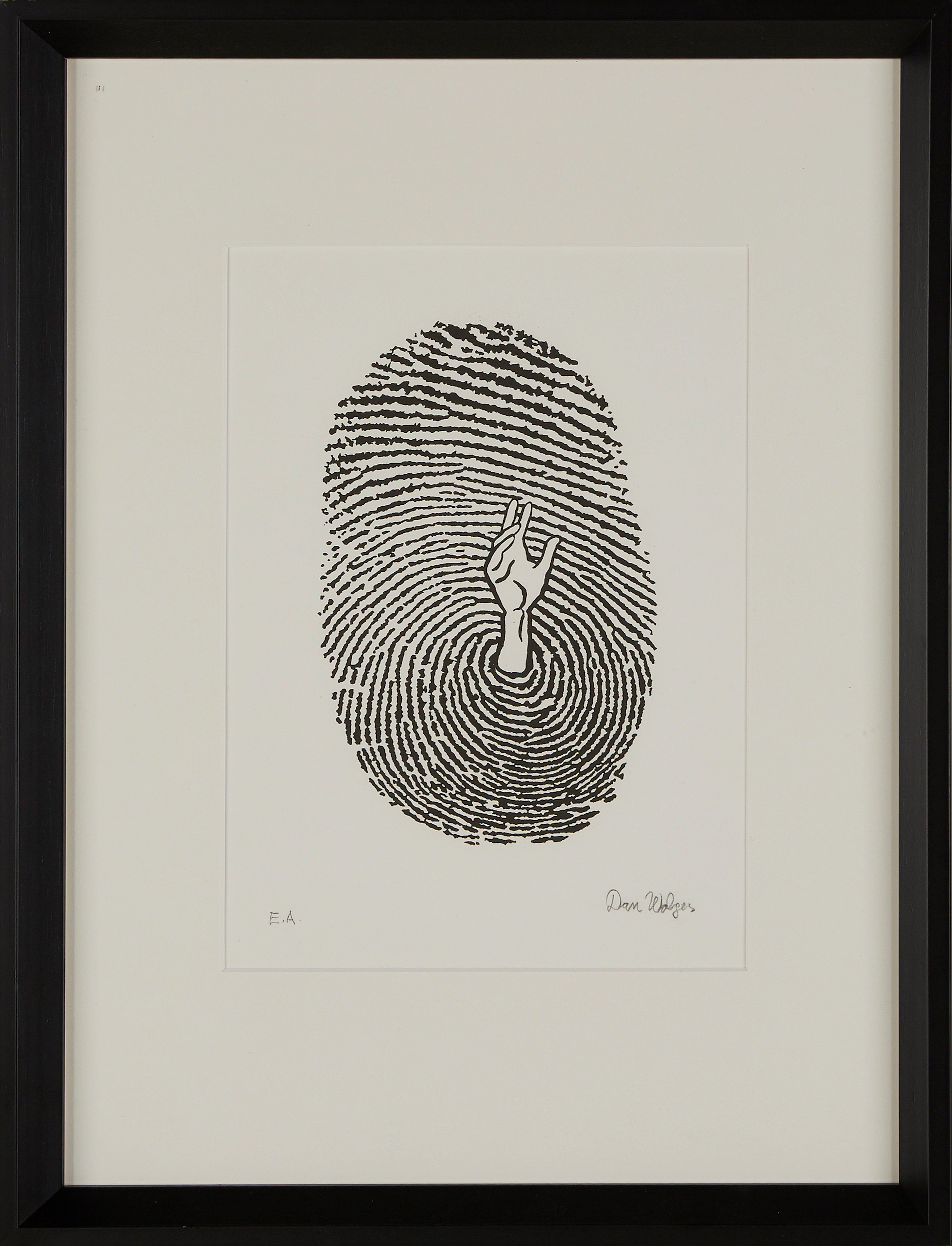 Dan Wolgers litografi