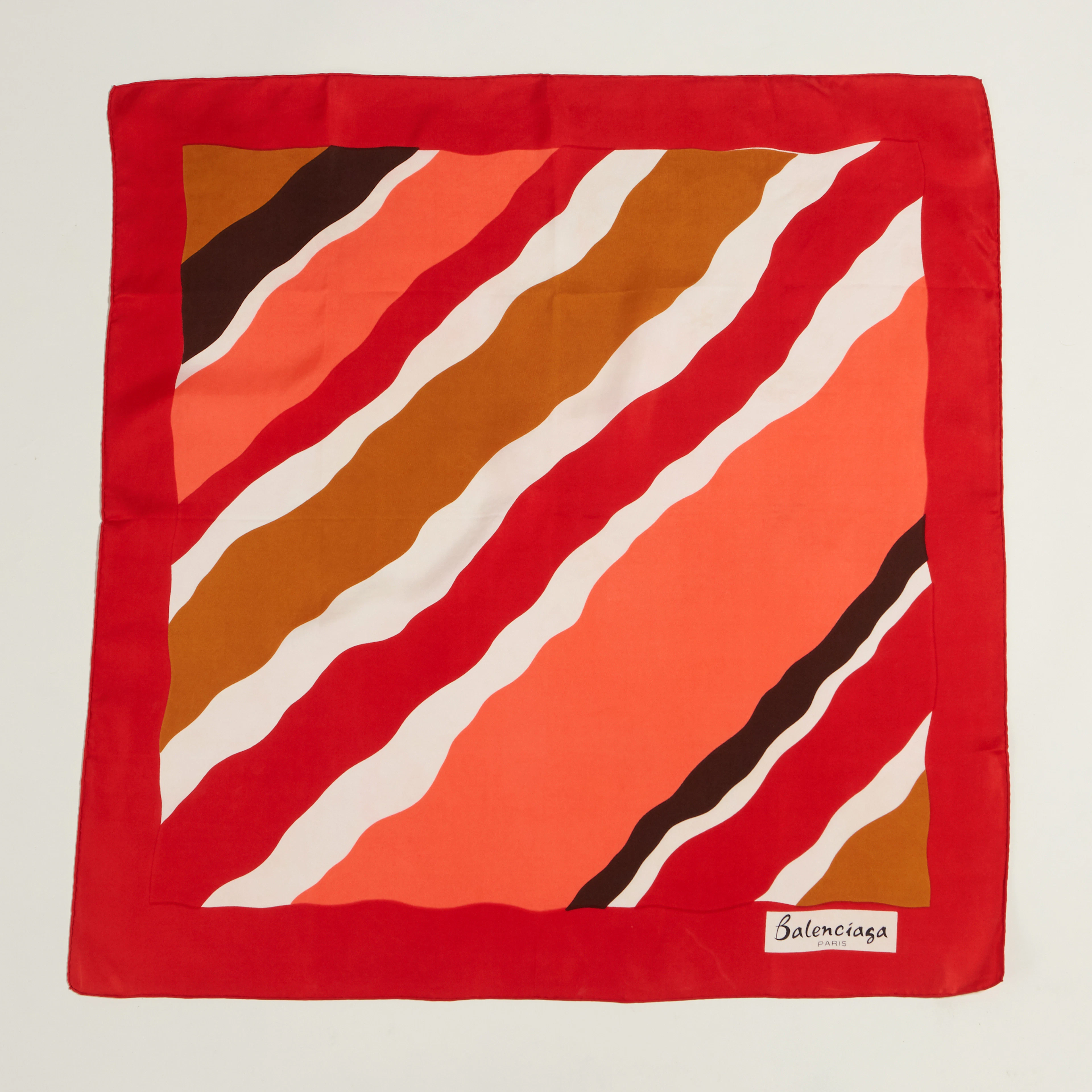 Balenciaga scarf i flerfärgat siden