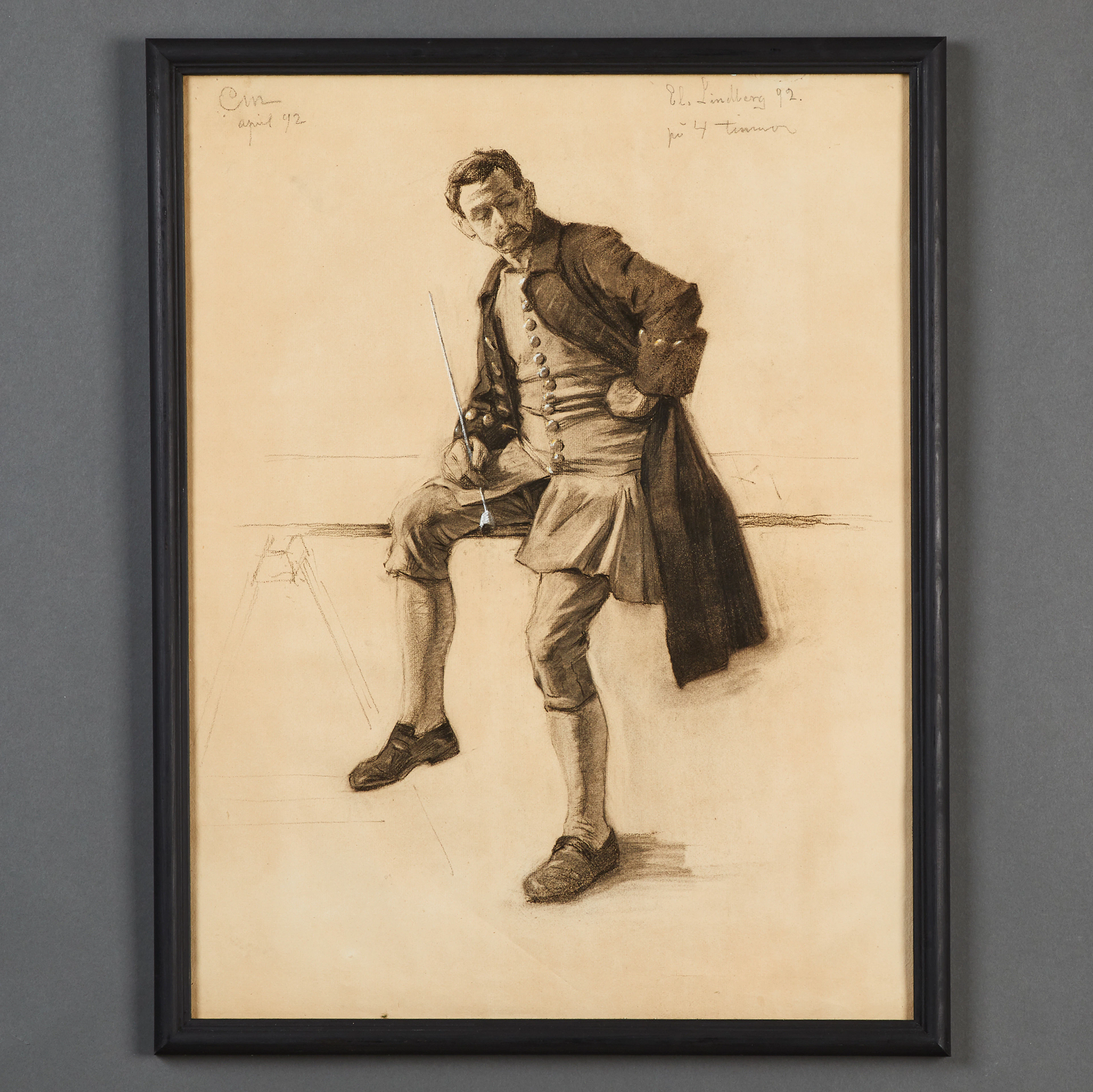 Garibaldi Lindberg, Konstnären Gustaf Cederström
