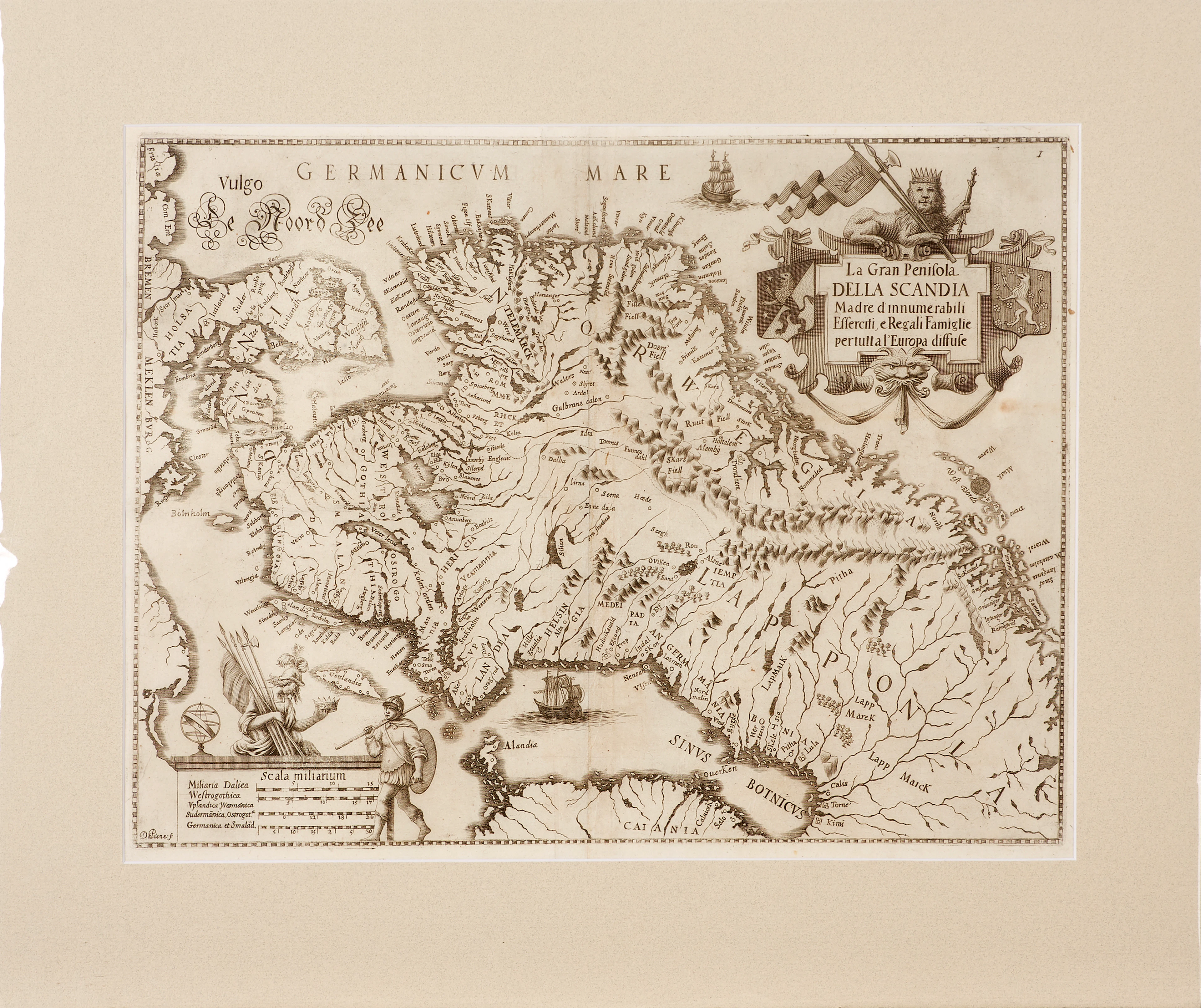 Castiglione La gran penisola della Scandia 1664