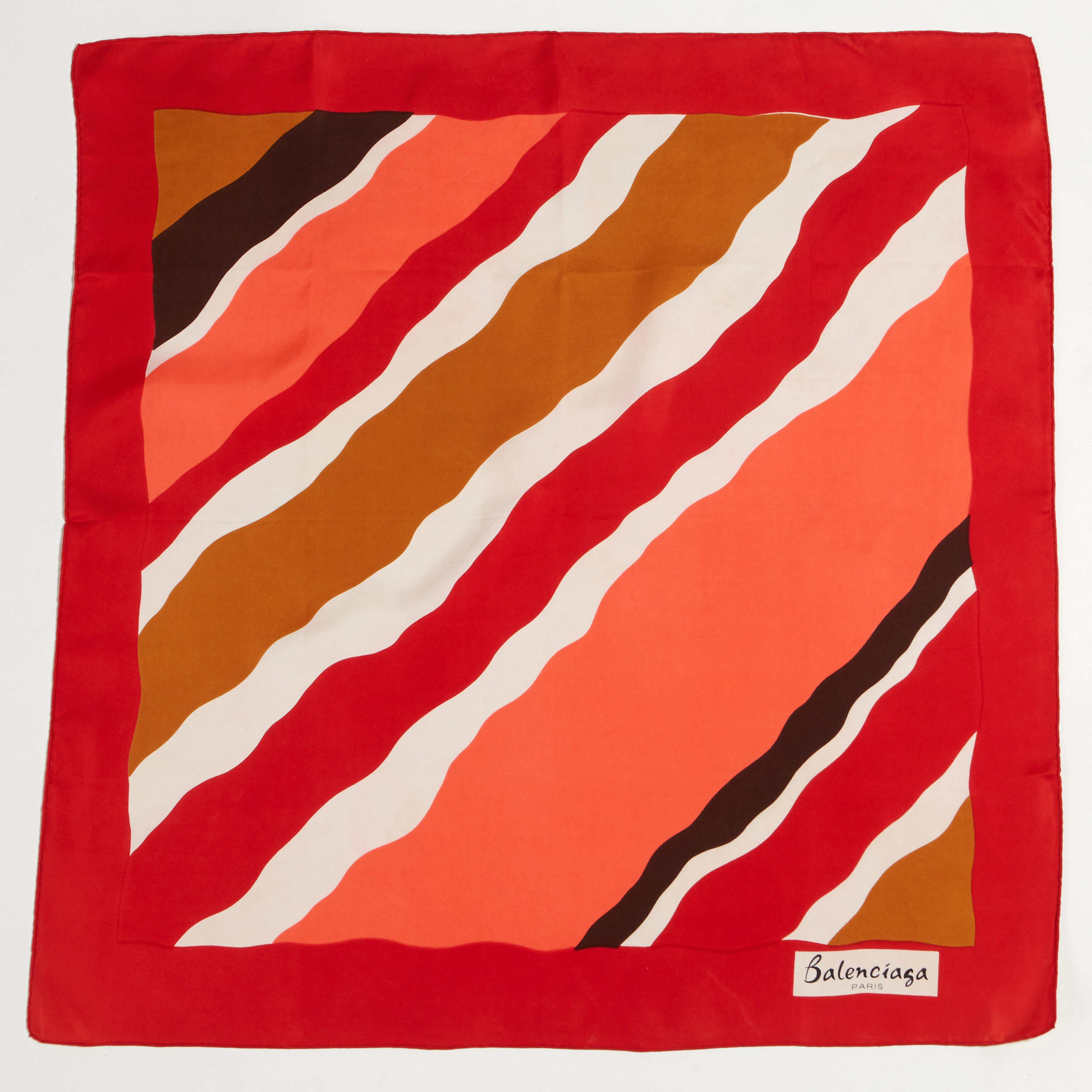 Balenciaga scarf i flerfärgat siden