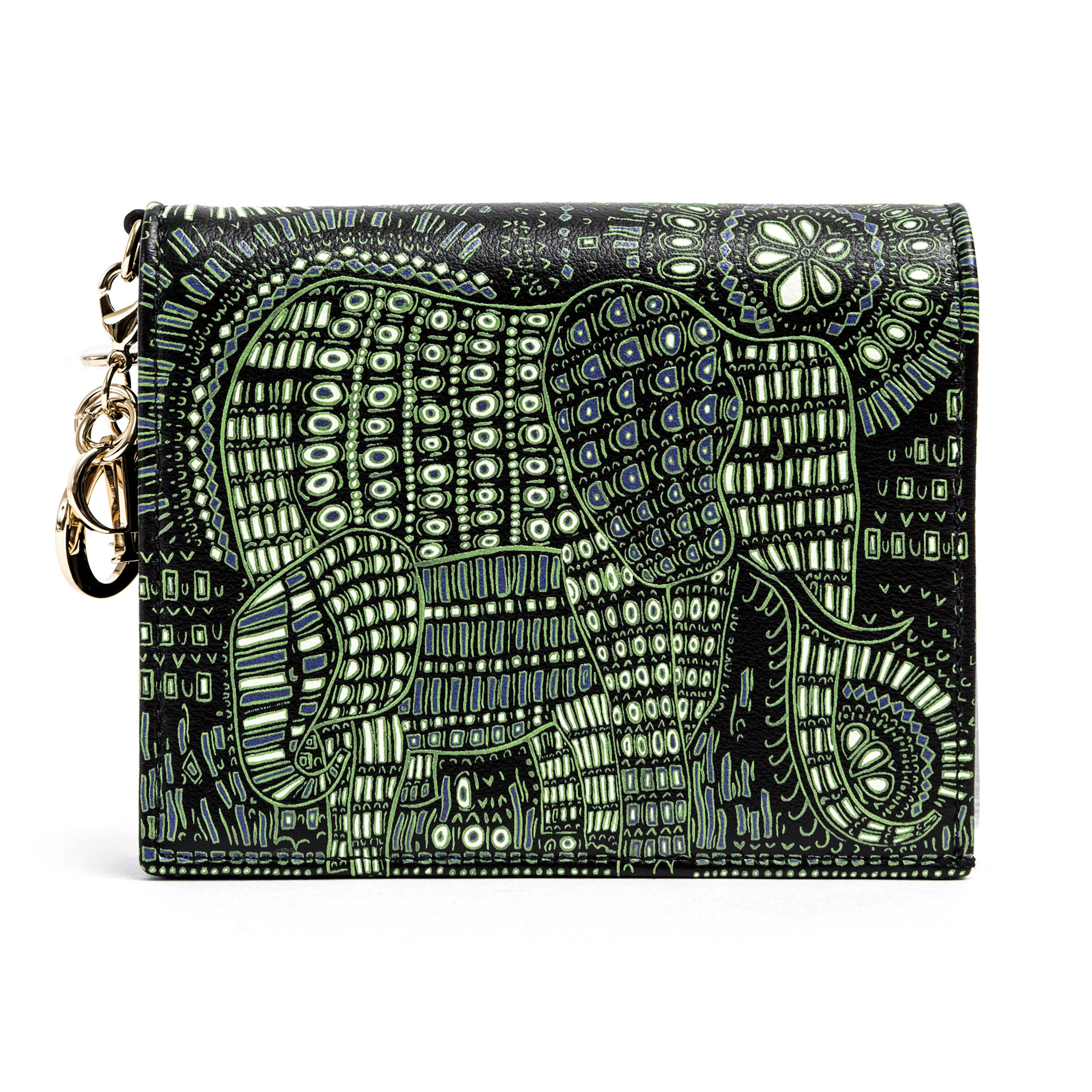 Christian Dior multicolor Lady Dior wallet