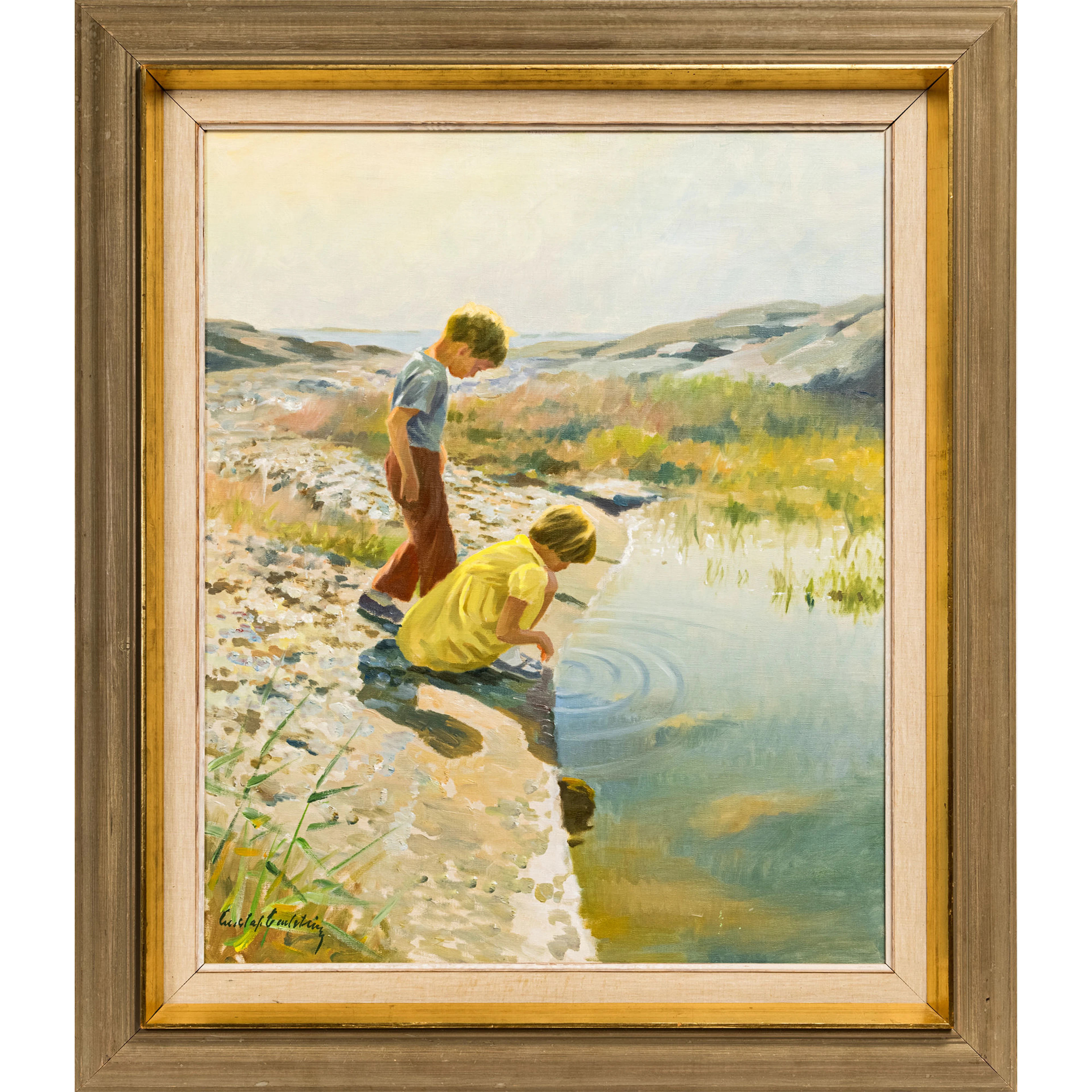 Gustaf Carlström olja på duk