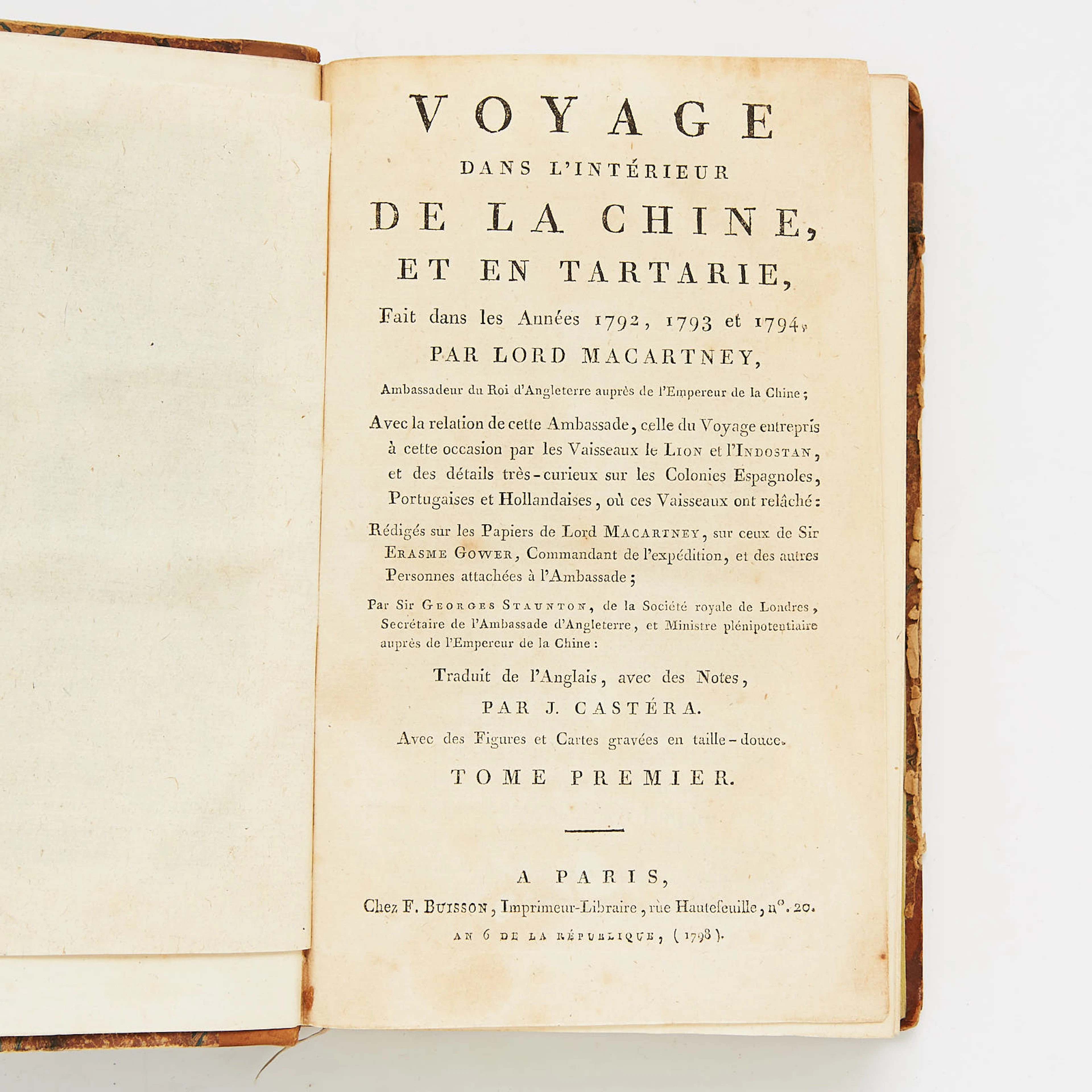 Macartney's voyage to China, 4 vol.