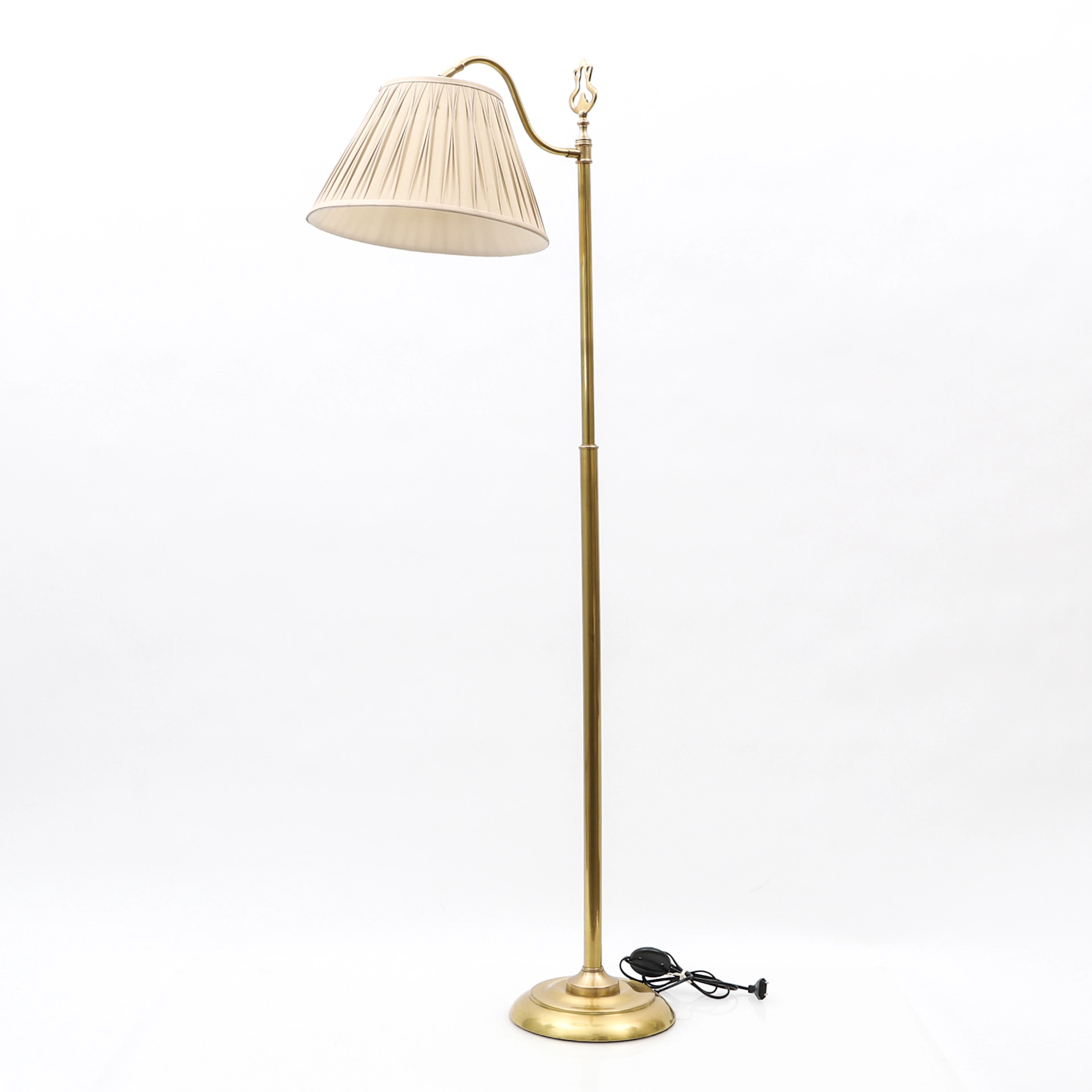 Laura Ashley Leamington Floor Lamp Antique Brass