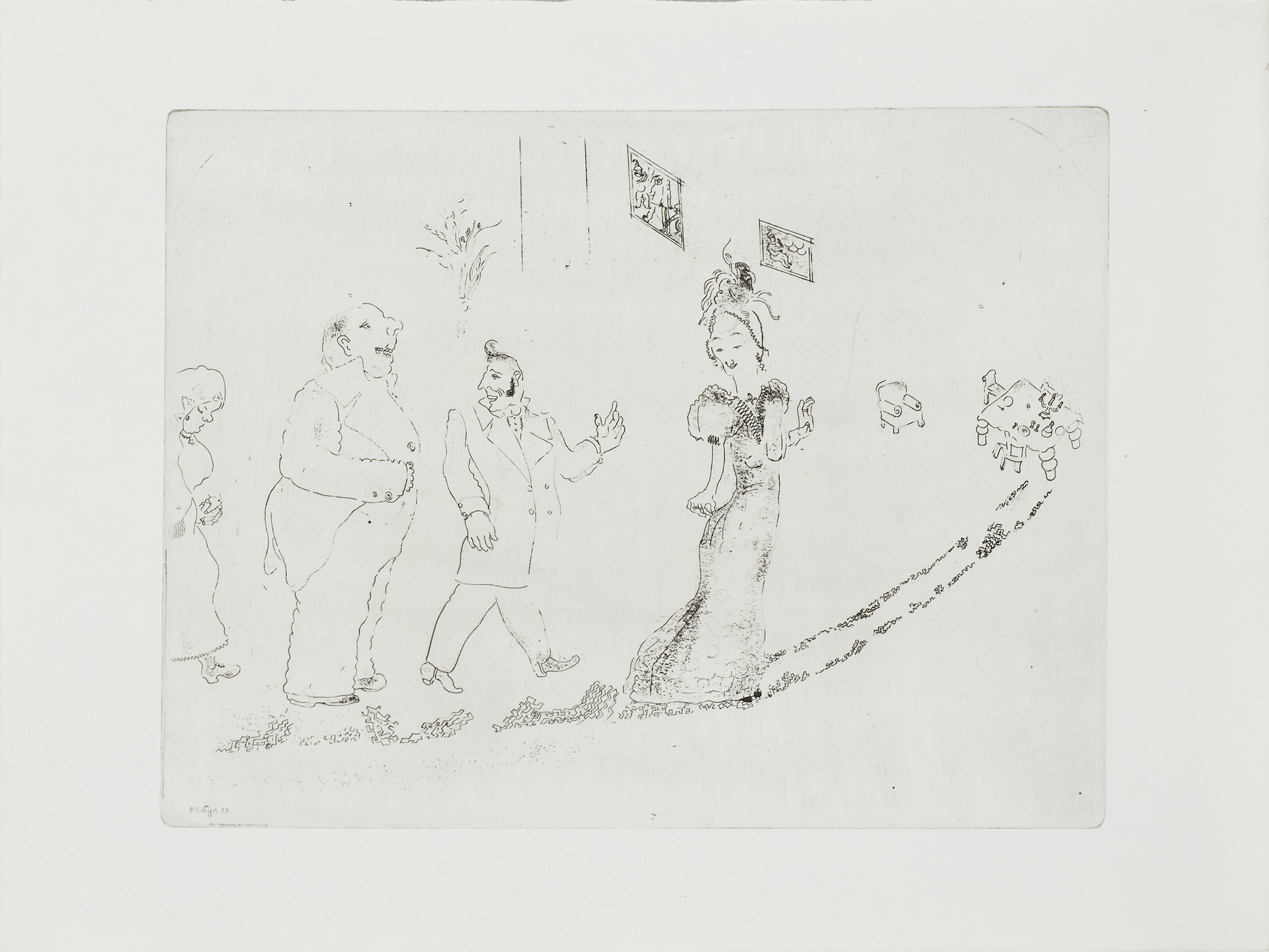 Marc Chagall Les Âmes mortes Gogol