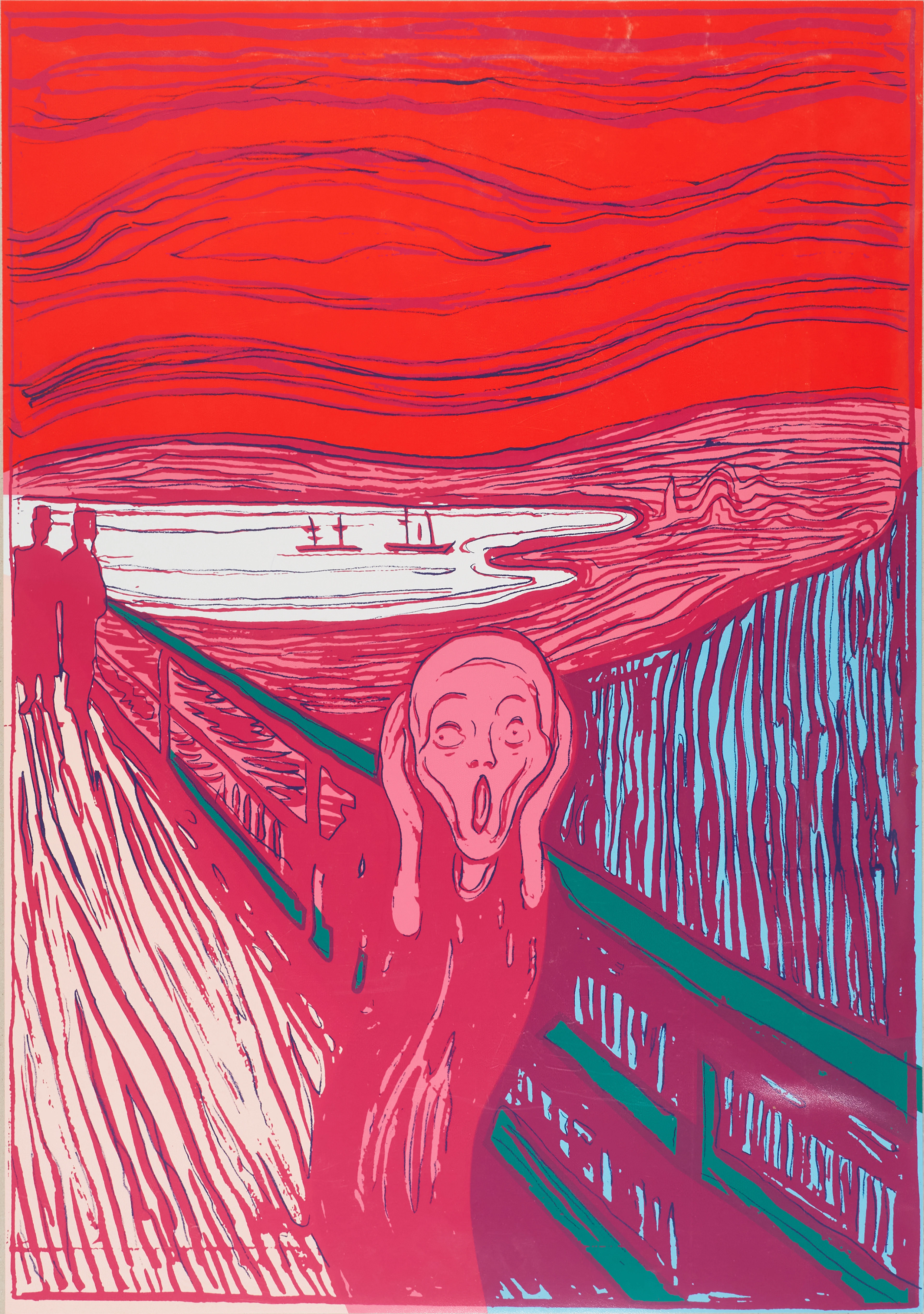 Andy Warhol Skriet - The Scream efter Munch