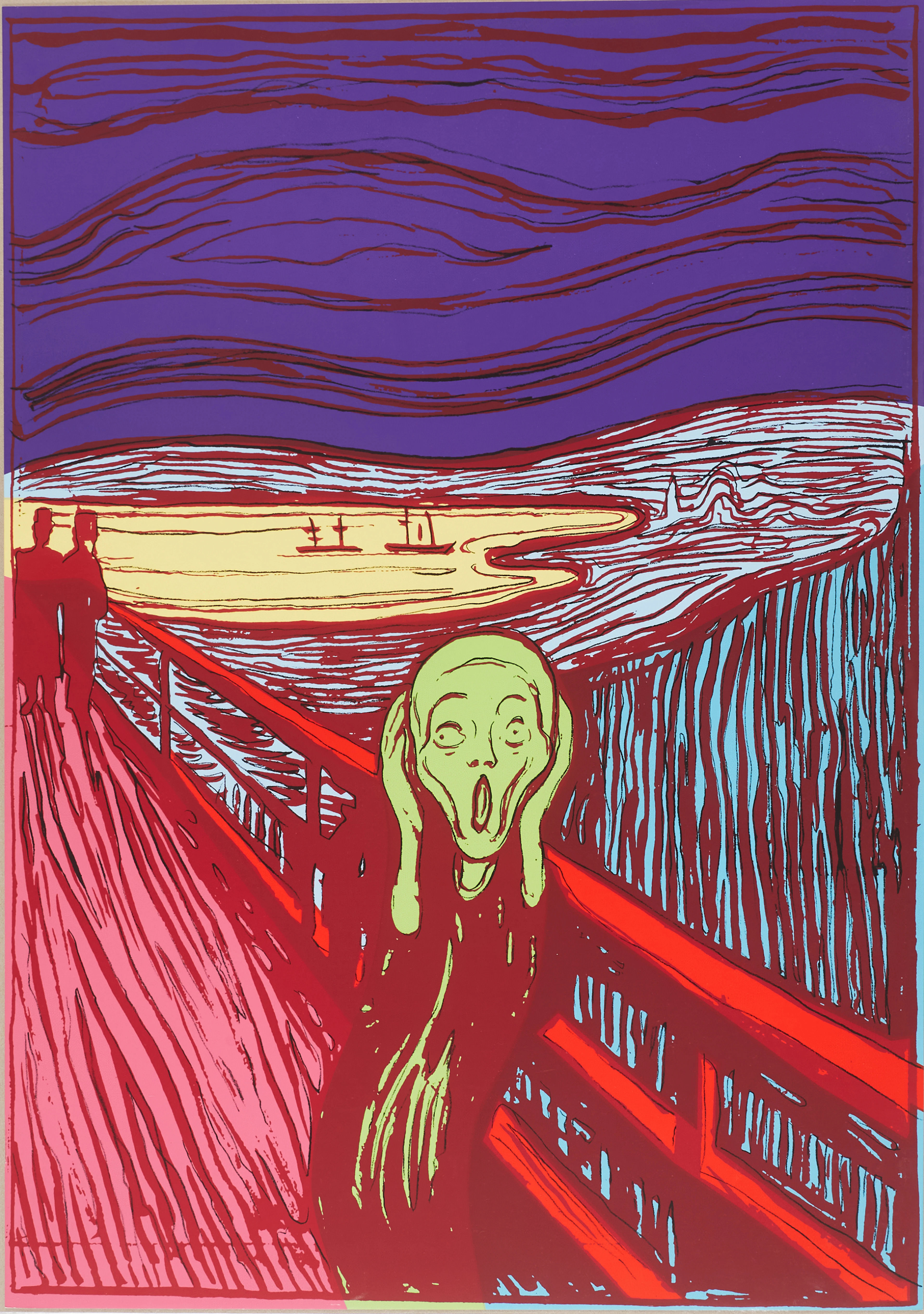 Andy Warhol Skriet - The Scream efter Munch