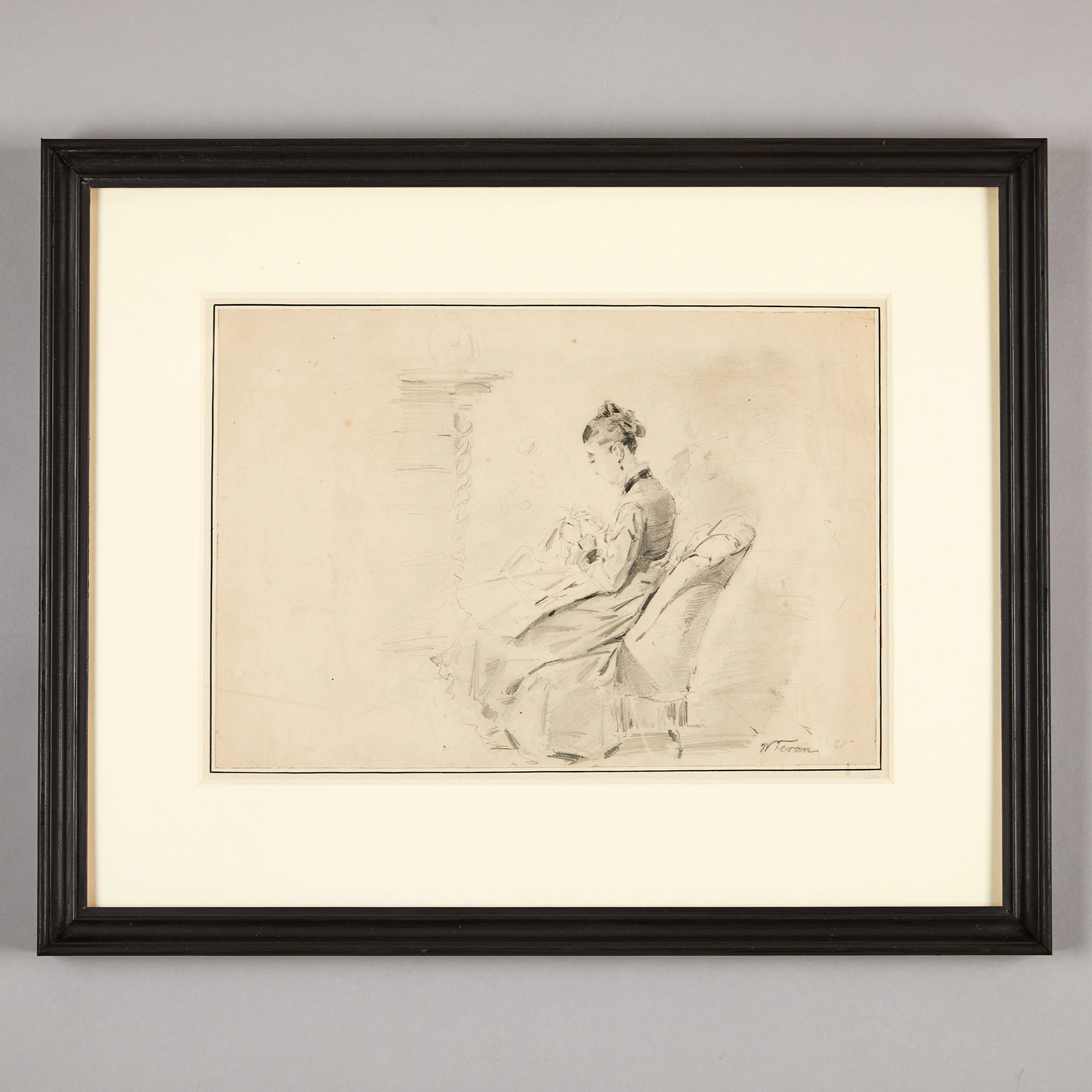 William Feron, blyertsteckning