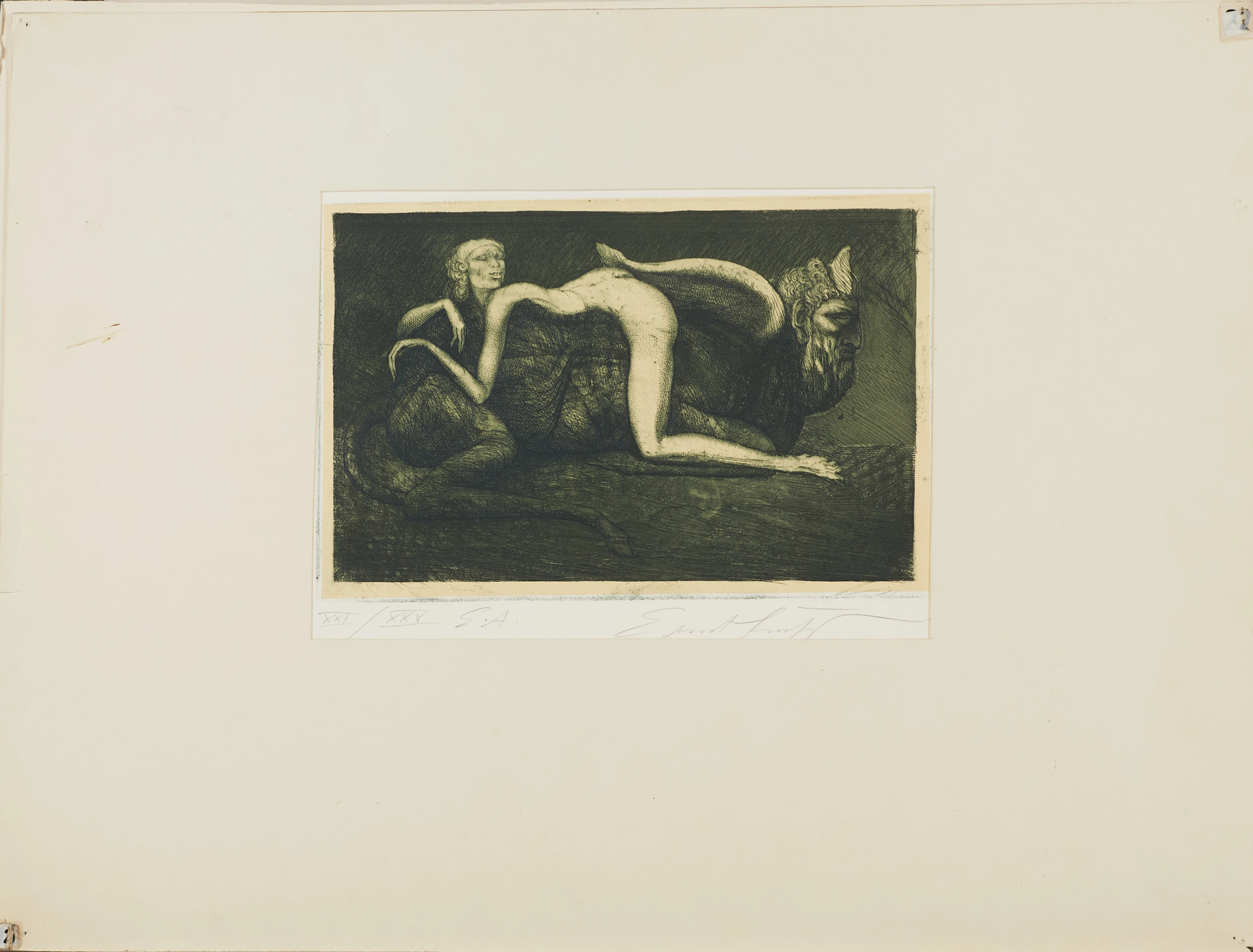 Grafik Folon Fuchs surrealism