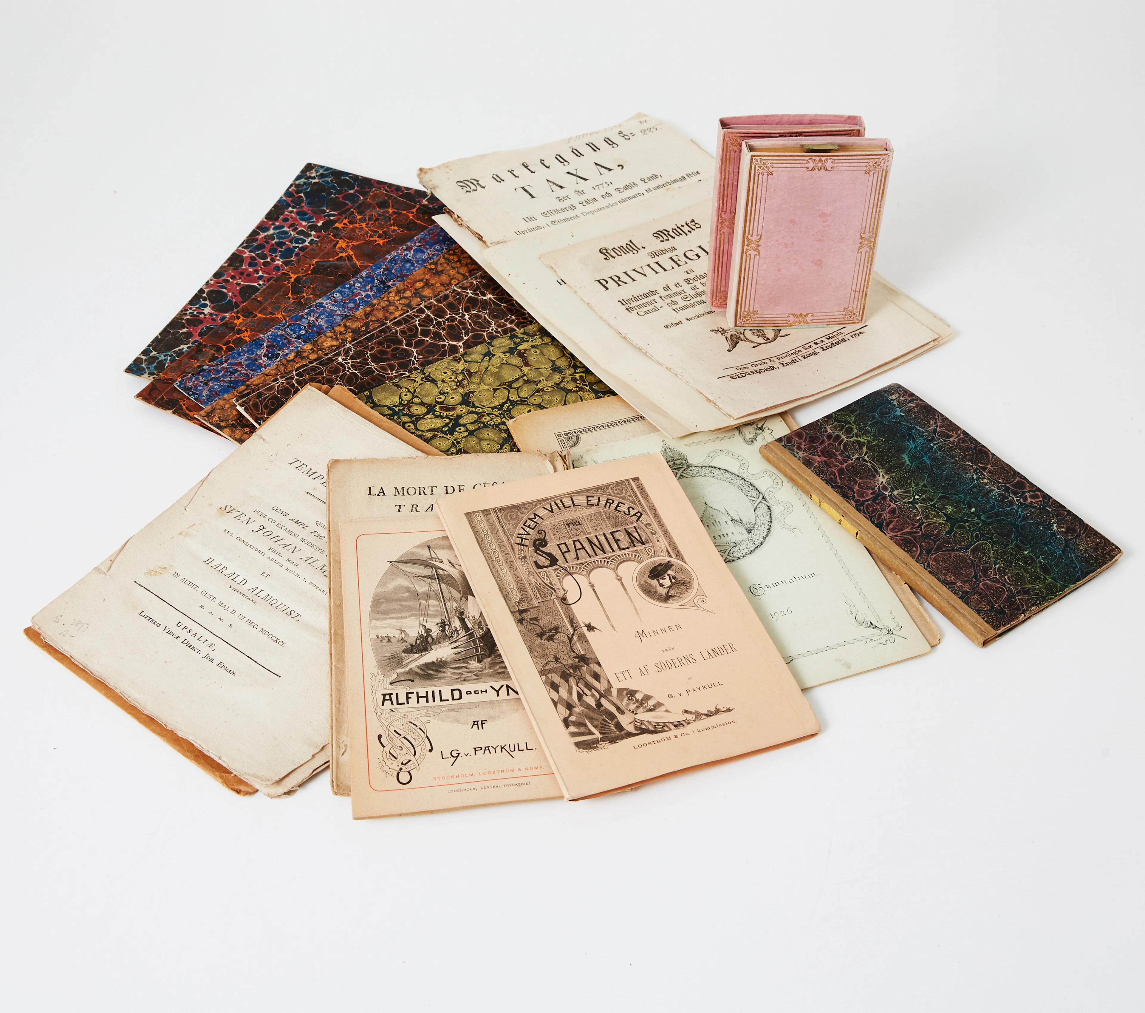 Blandade småtryck mm. 23 st