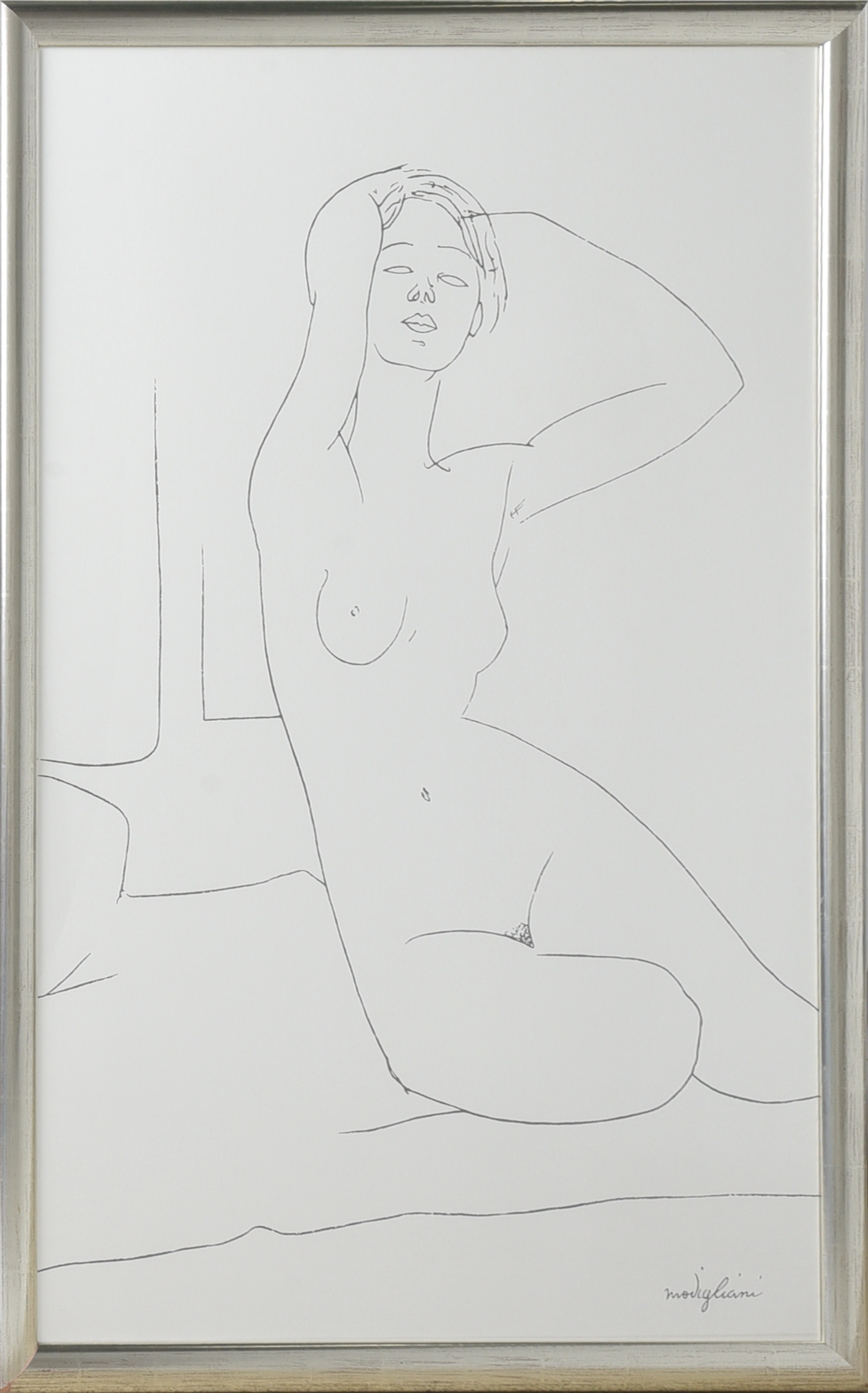 Grafiskt blad efter Amedeo Modigliani