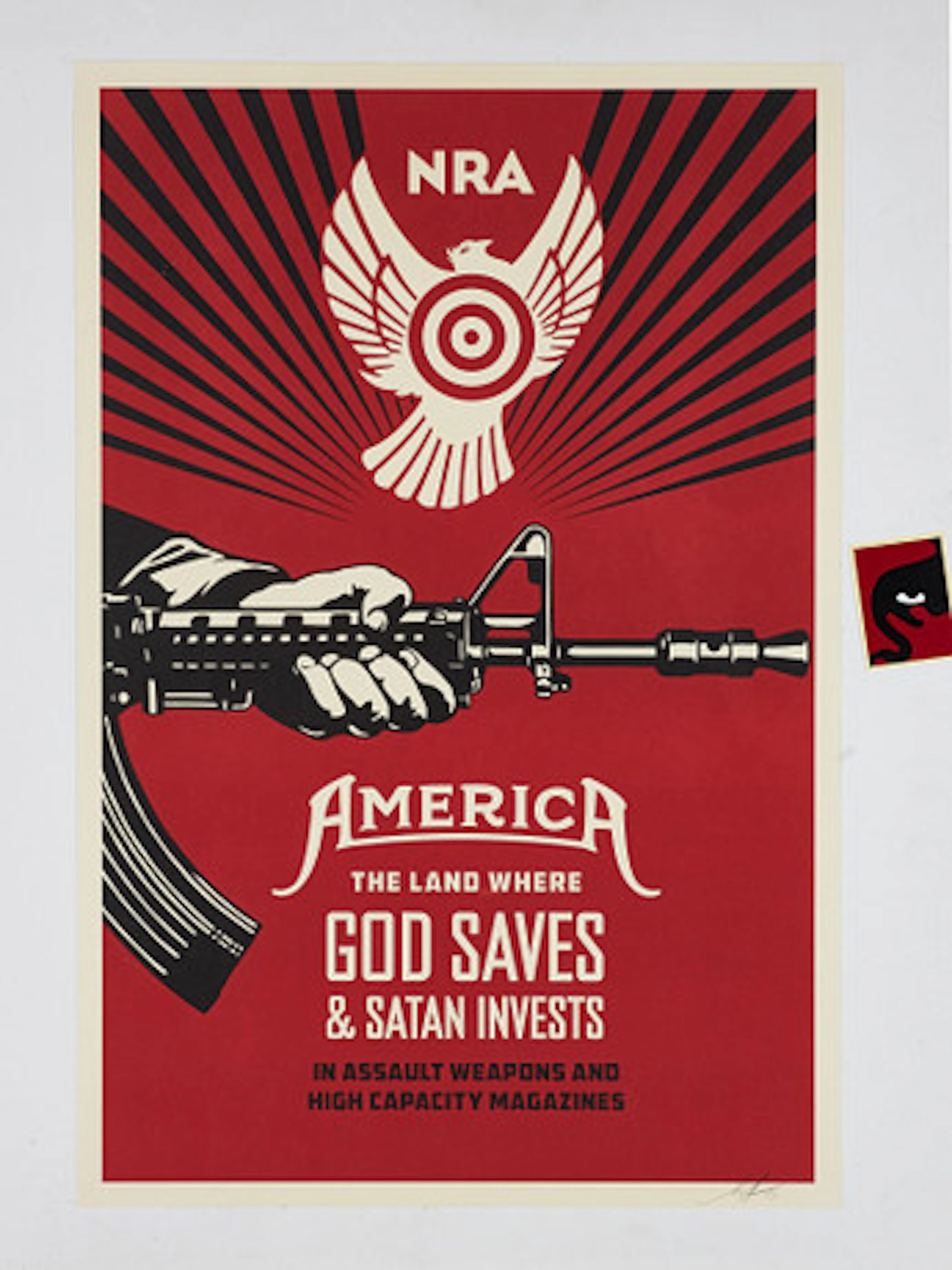 OBEY. "God saves & Satan Invests (NRA)" of…
