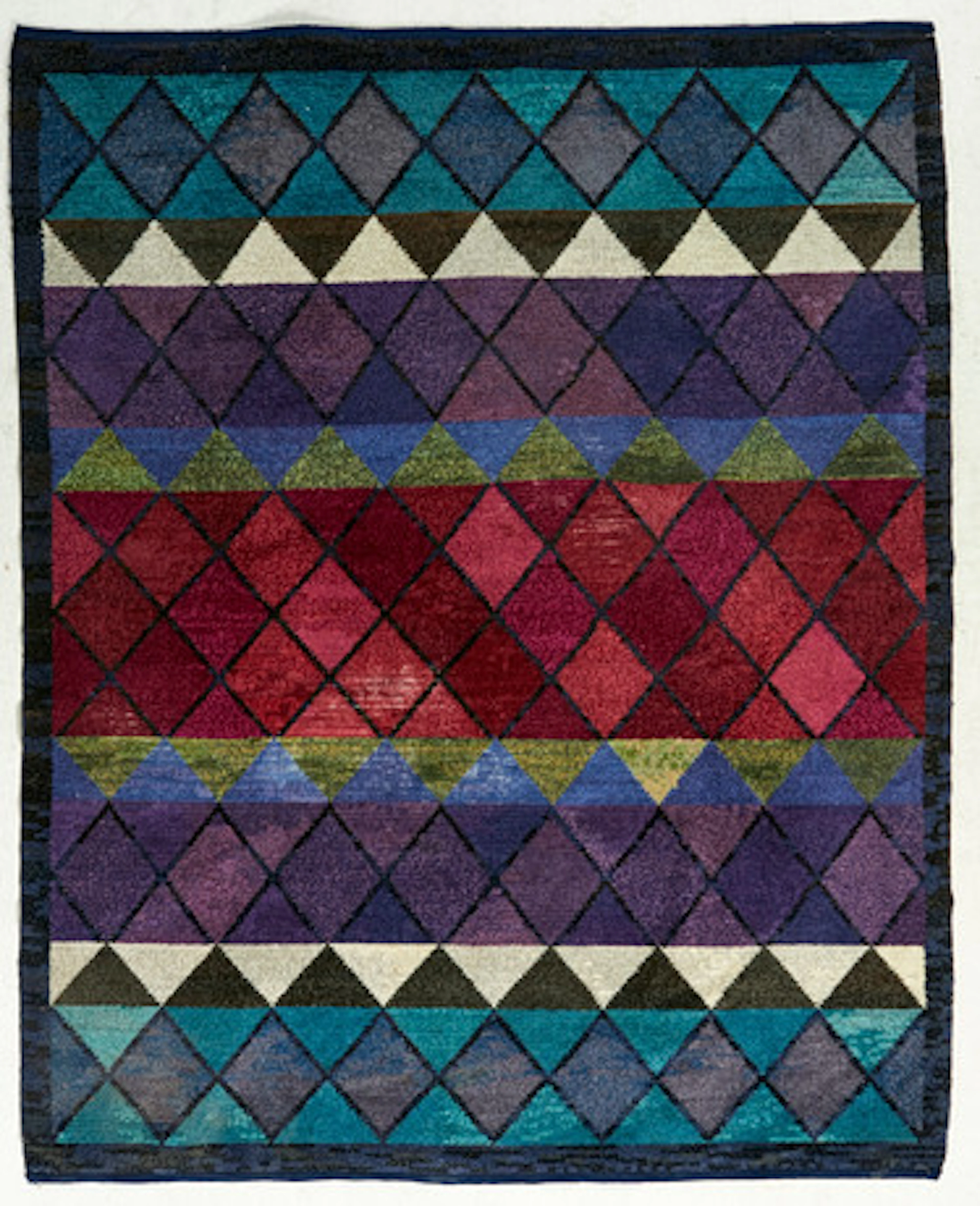 EDNA MARTIN. Matta, geometriskt mönster.