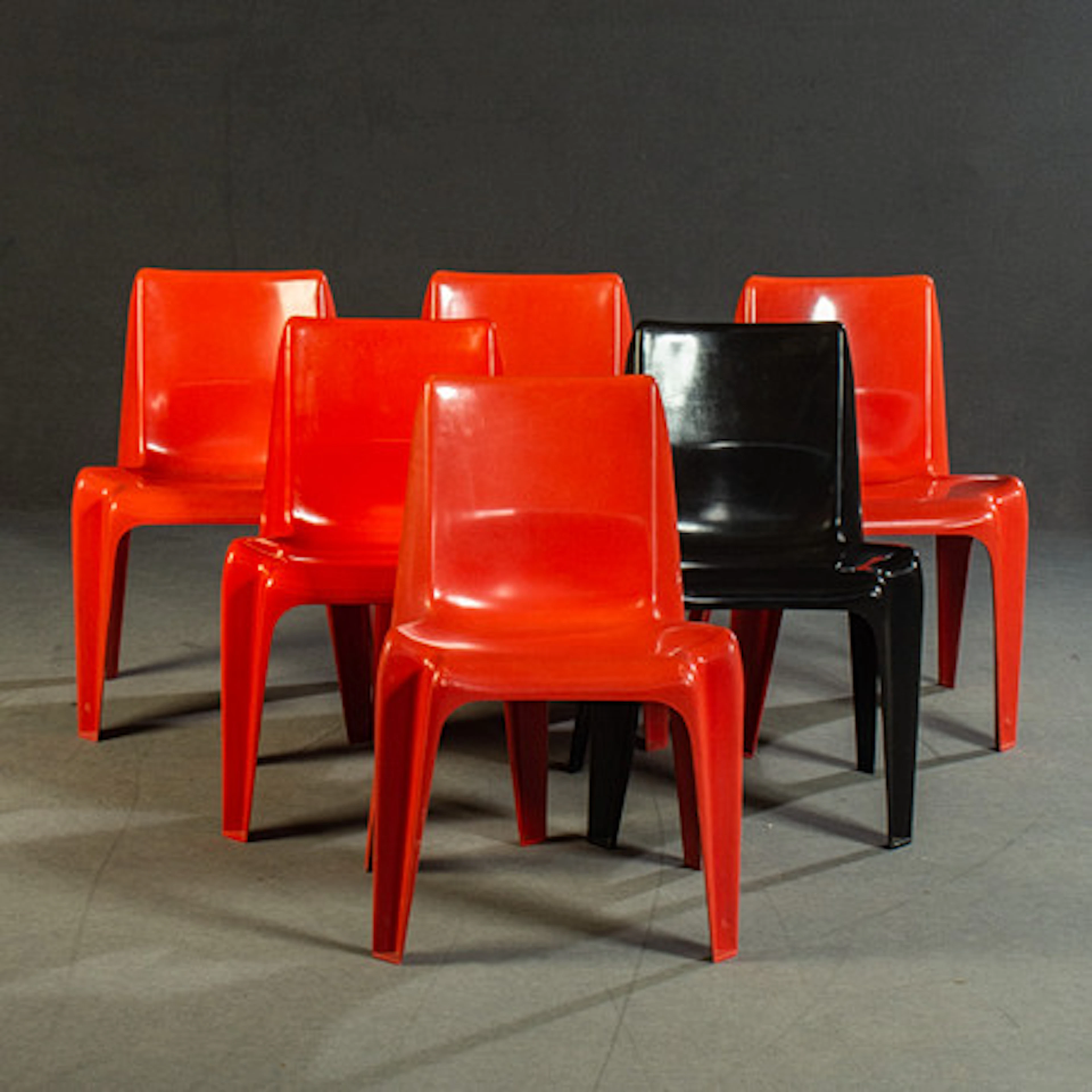 HELMUT BÄTZNER. BOFINGER 6x stapling stola…
