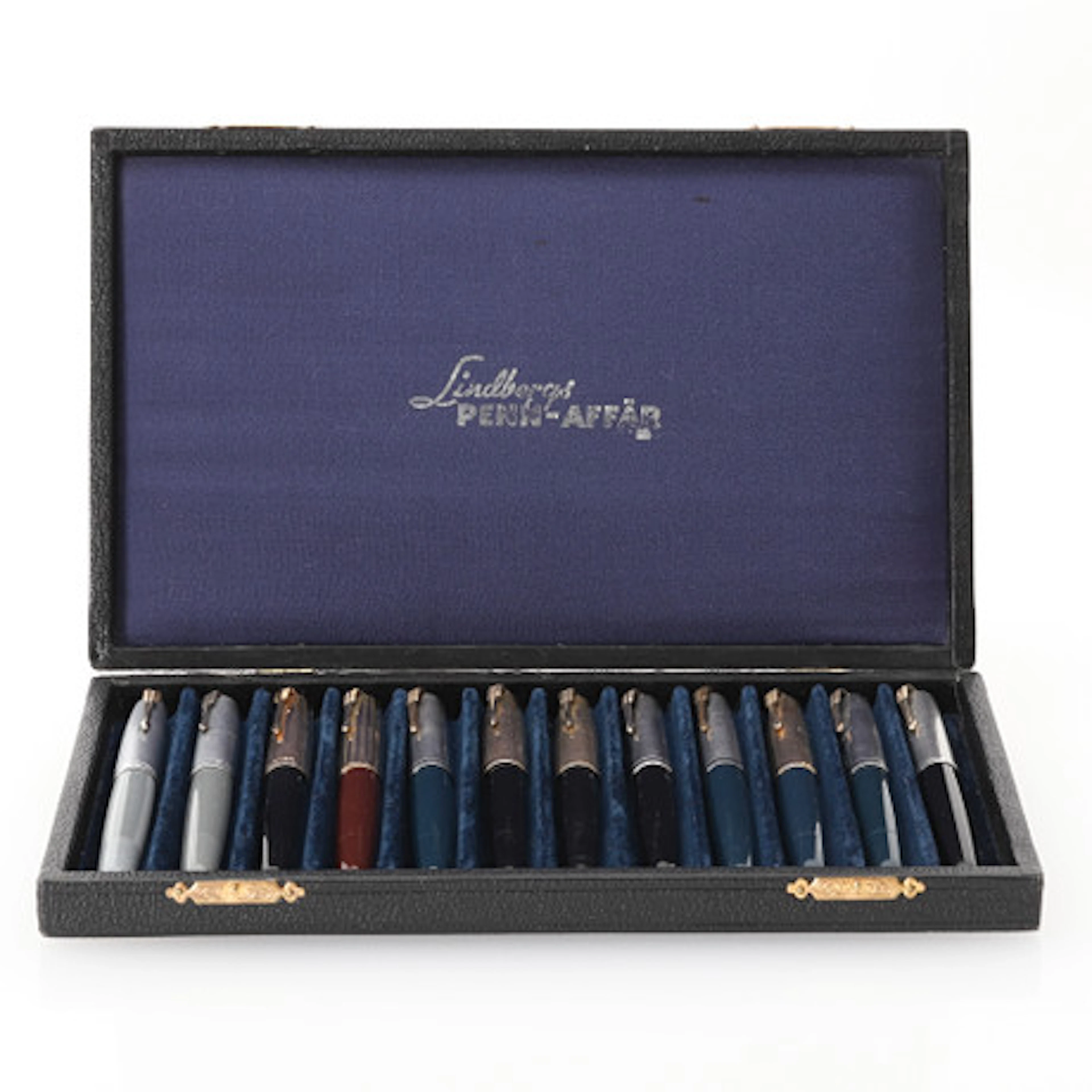 SAMLING PARKER FOUNTAIN PENS 12 DELAR 1950…