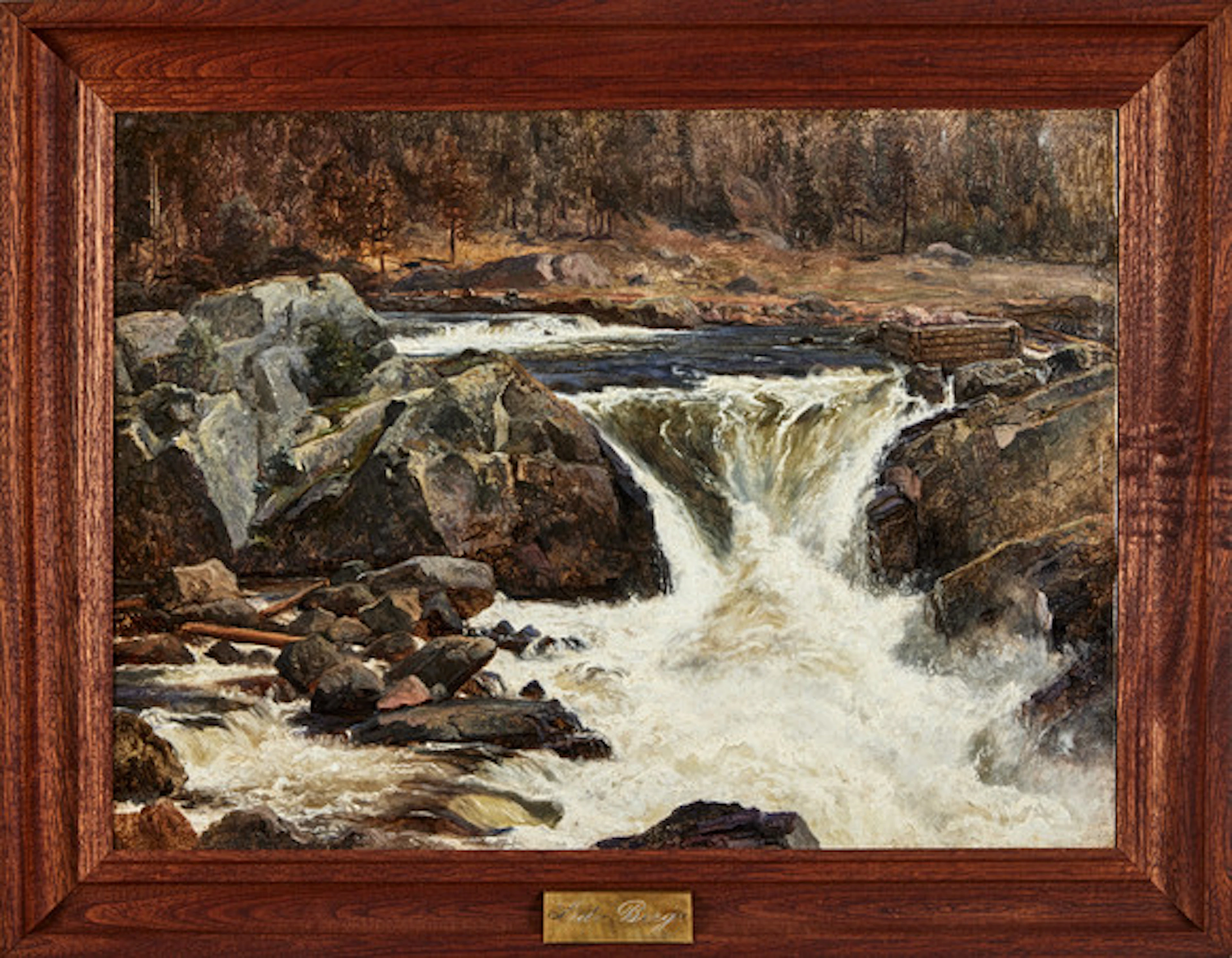 EDVARD BERGH (1828‑1880). Fors, Norge.