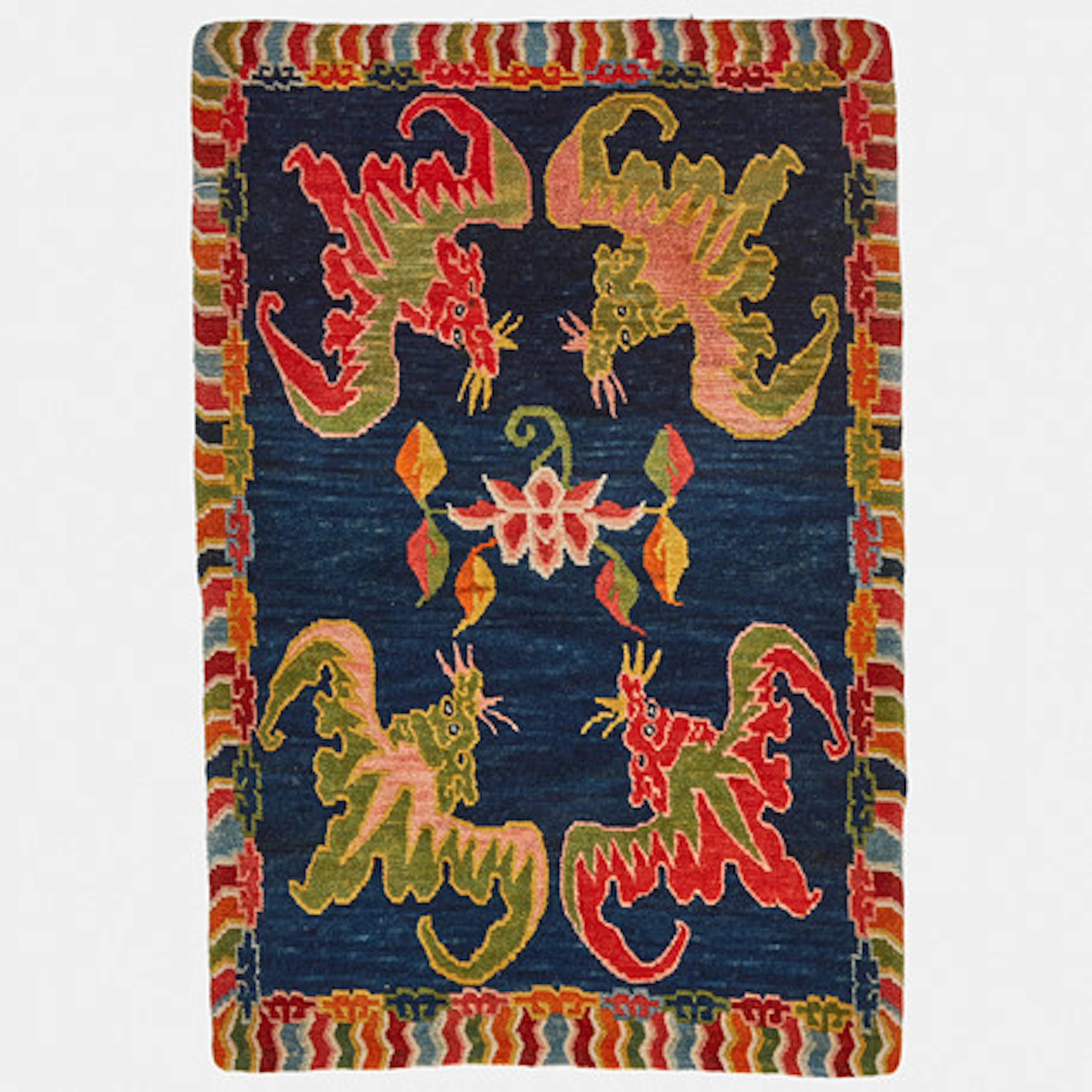 ORIENTMATTA/ TEXTIL, Tibet, antik, 89 x 61…