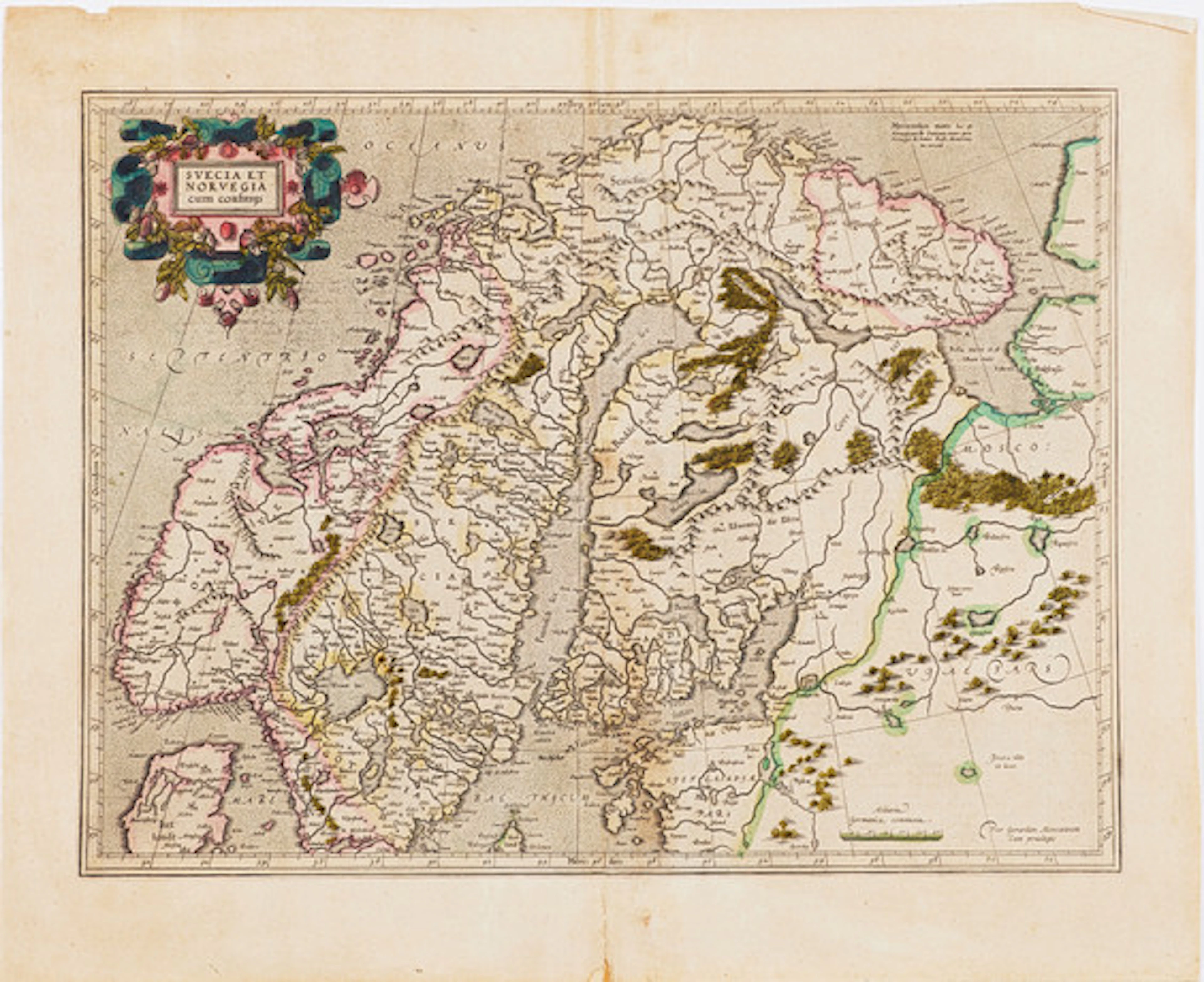 Karta Skandinavien Mercator.