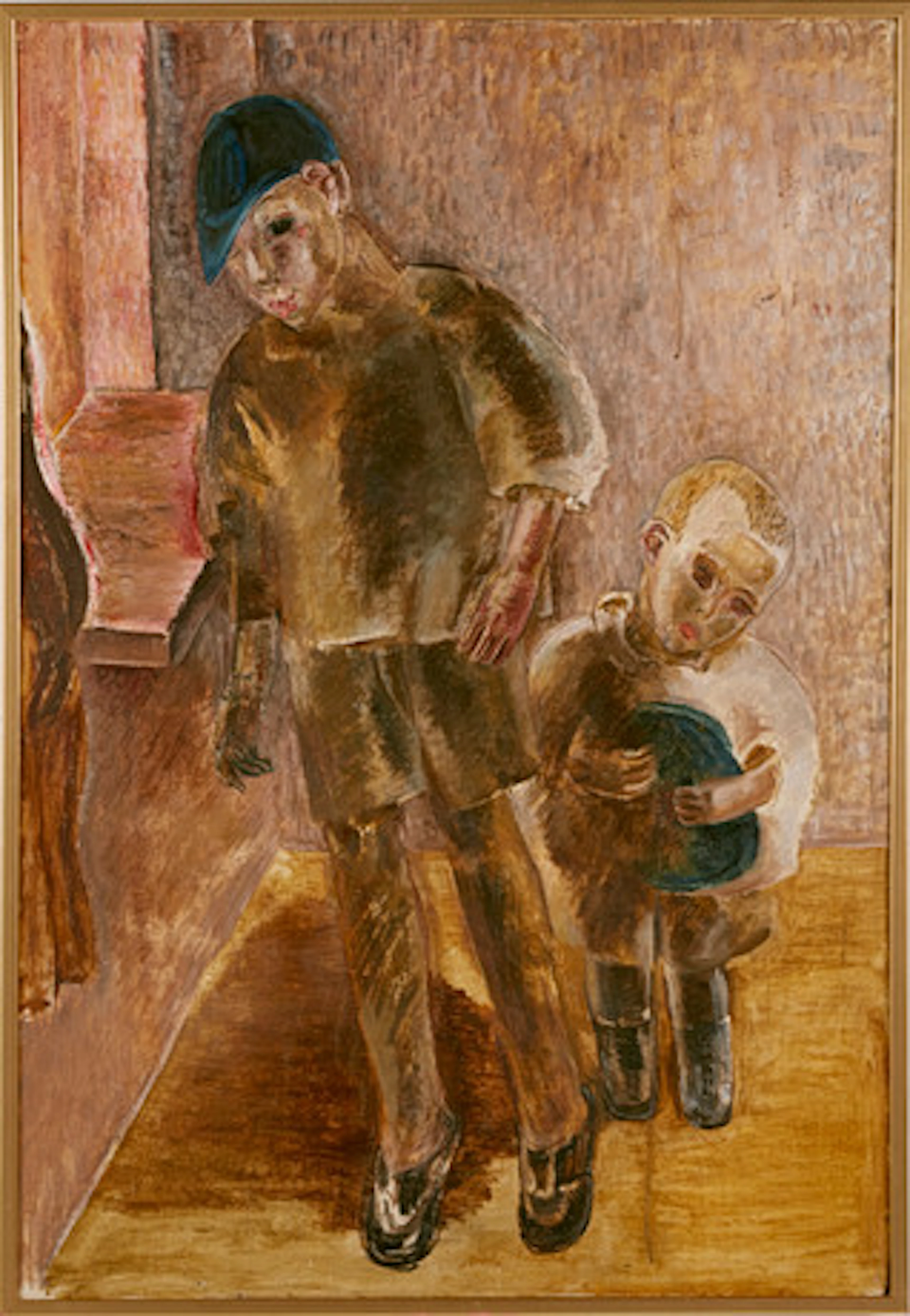 VERA NILSSON (1888-1979). Två pojkar med k…