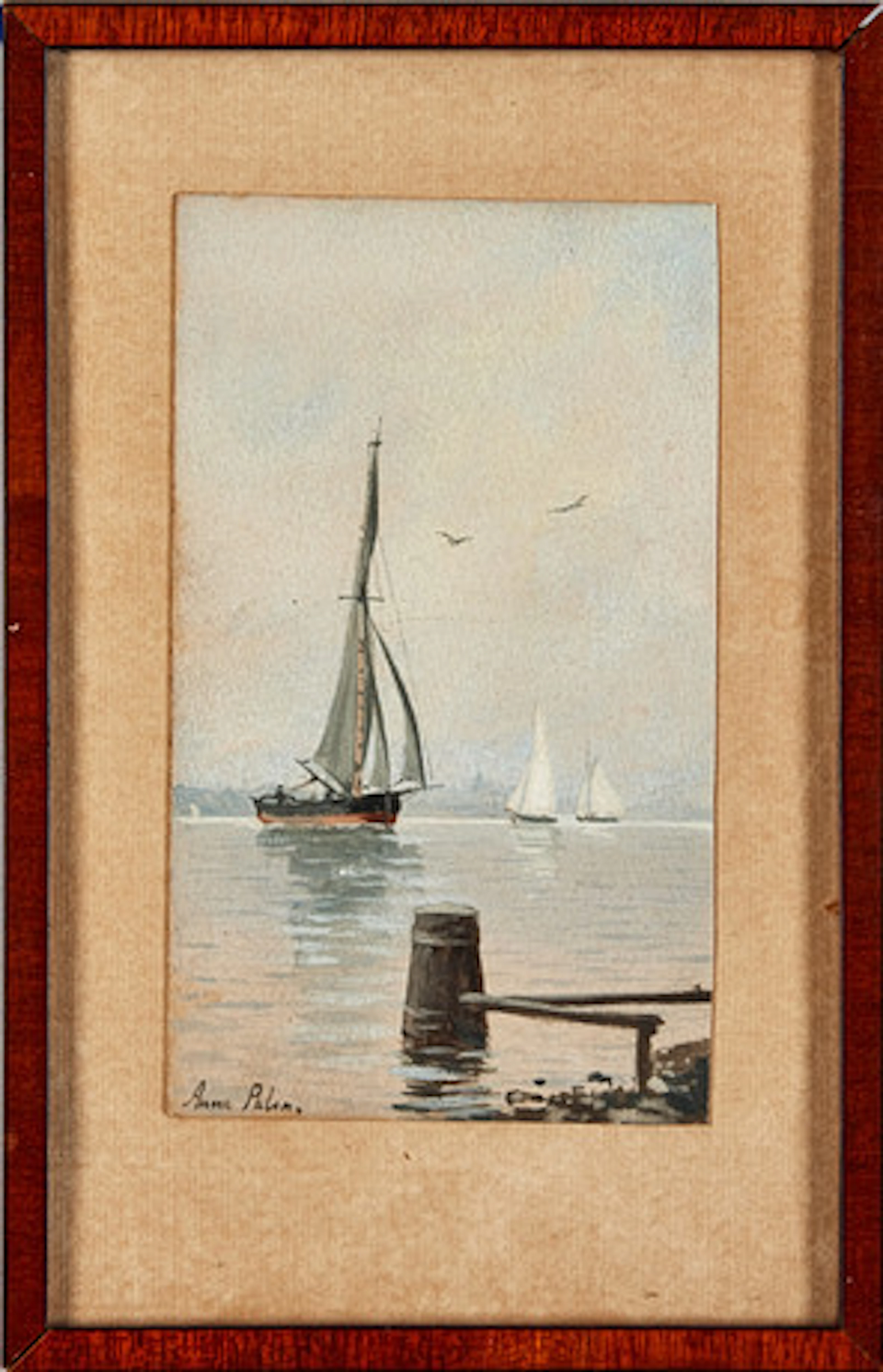 ANNA PALM DE ROSA. Segelbåtar en stilla so…