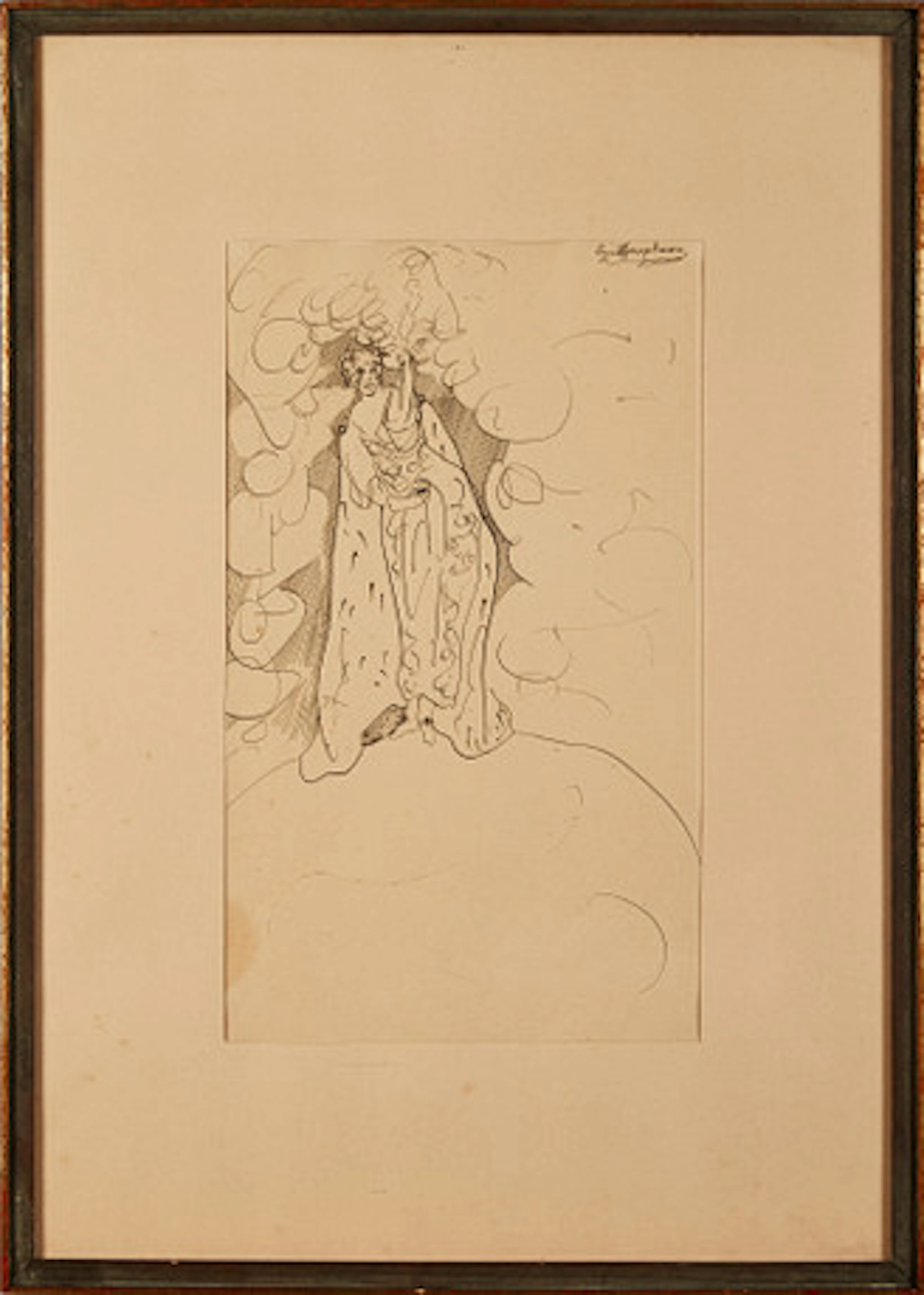 ERNST JOSEPHSON. 1851-1906, Kvinna med fac…