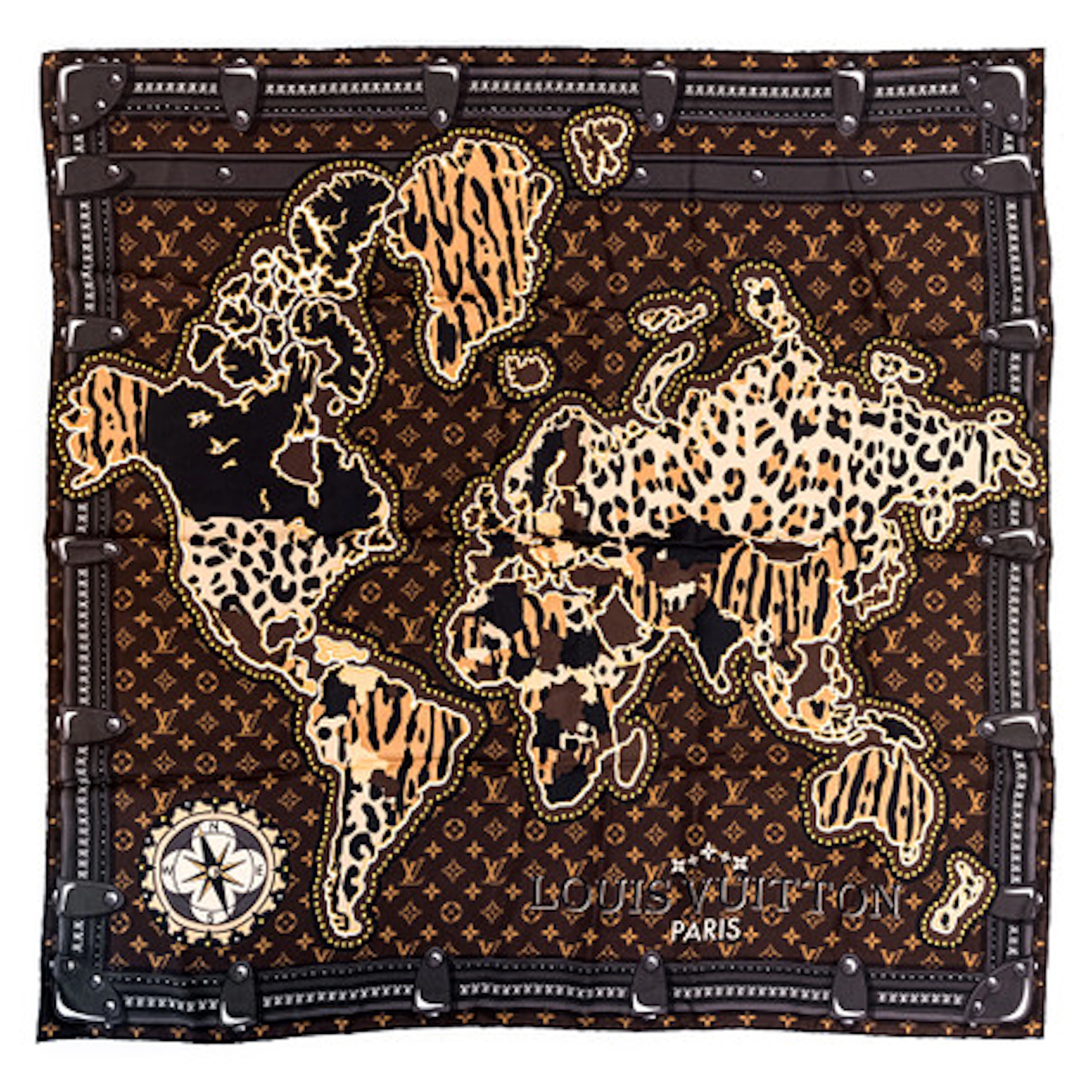 LOUIS VUITTON, "LV World Square", scarf, s…
