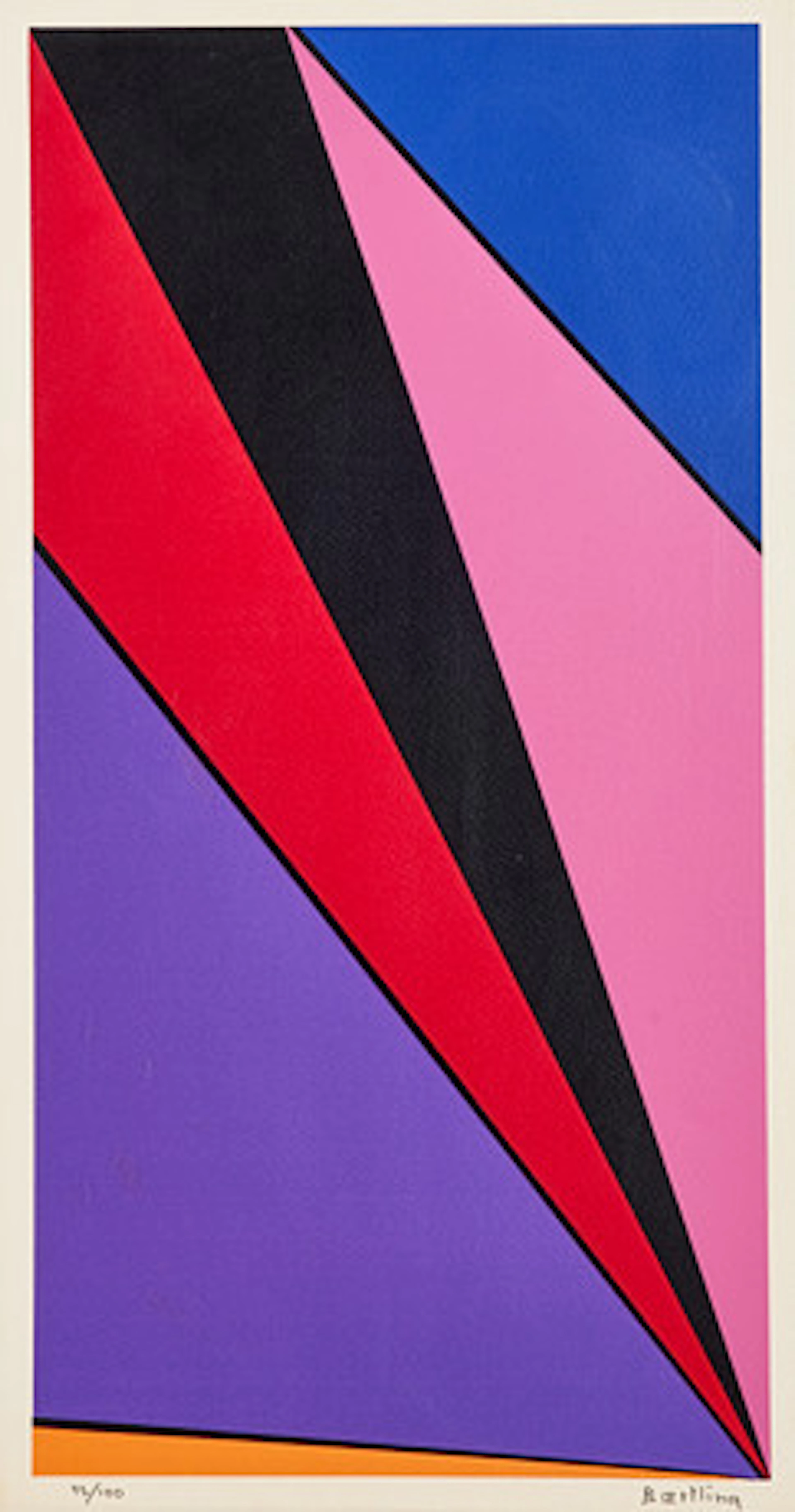 OLLE BAERTLING. Denu, färgserigrafi, 1960,…