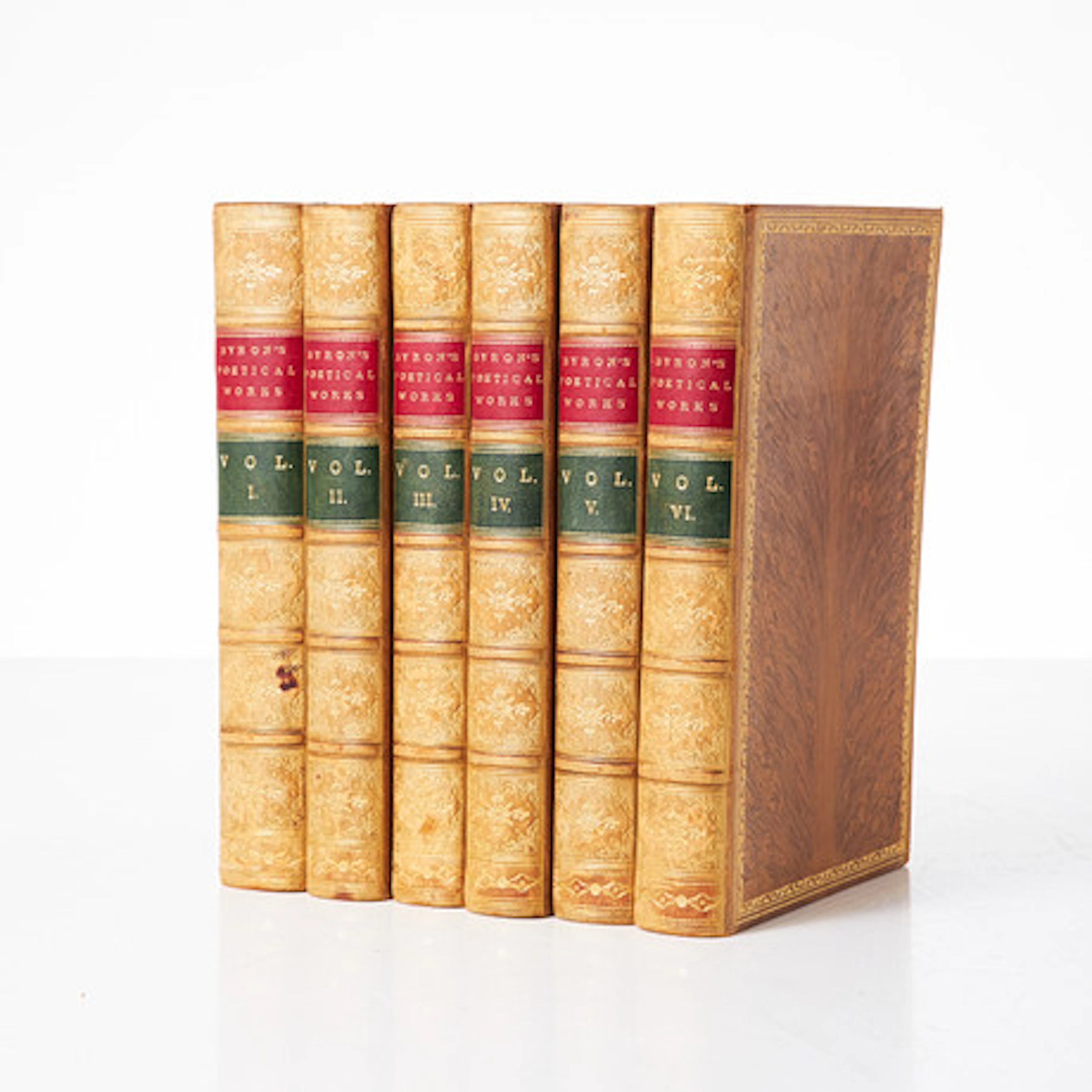 Lord Byron Poetical Works 1855 6 vols.