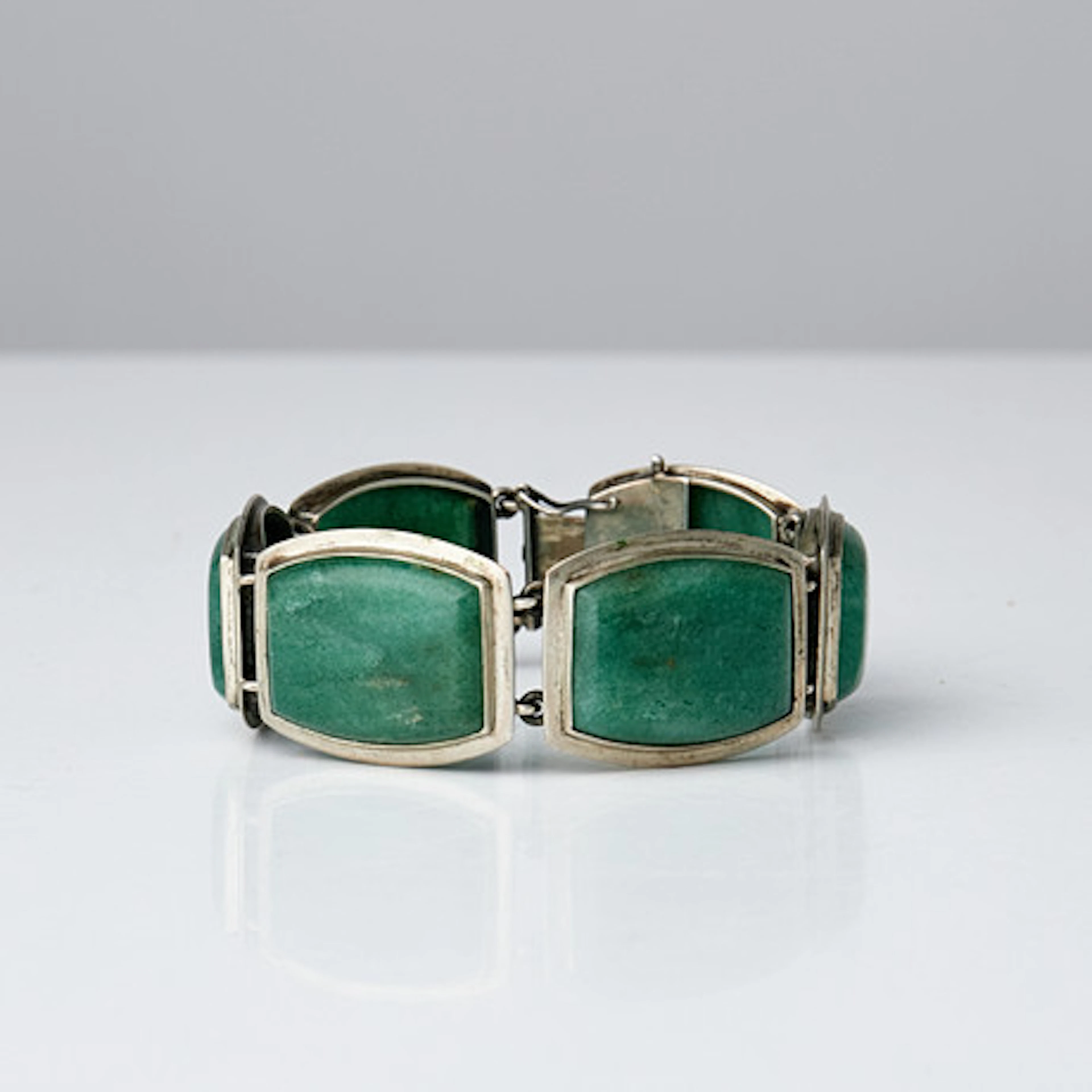 ARMBAND, silver och aventurin, ursprunglig…