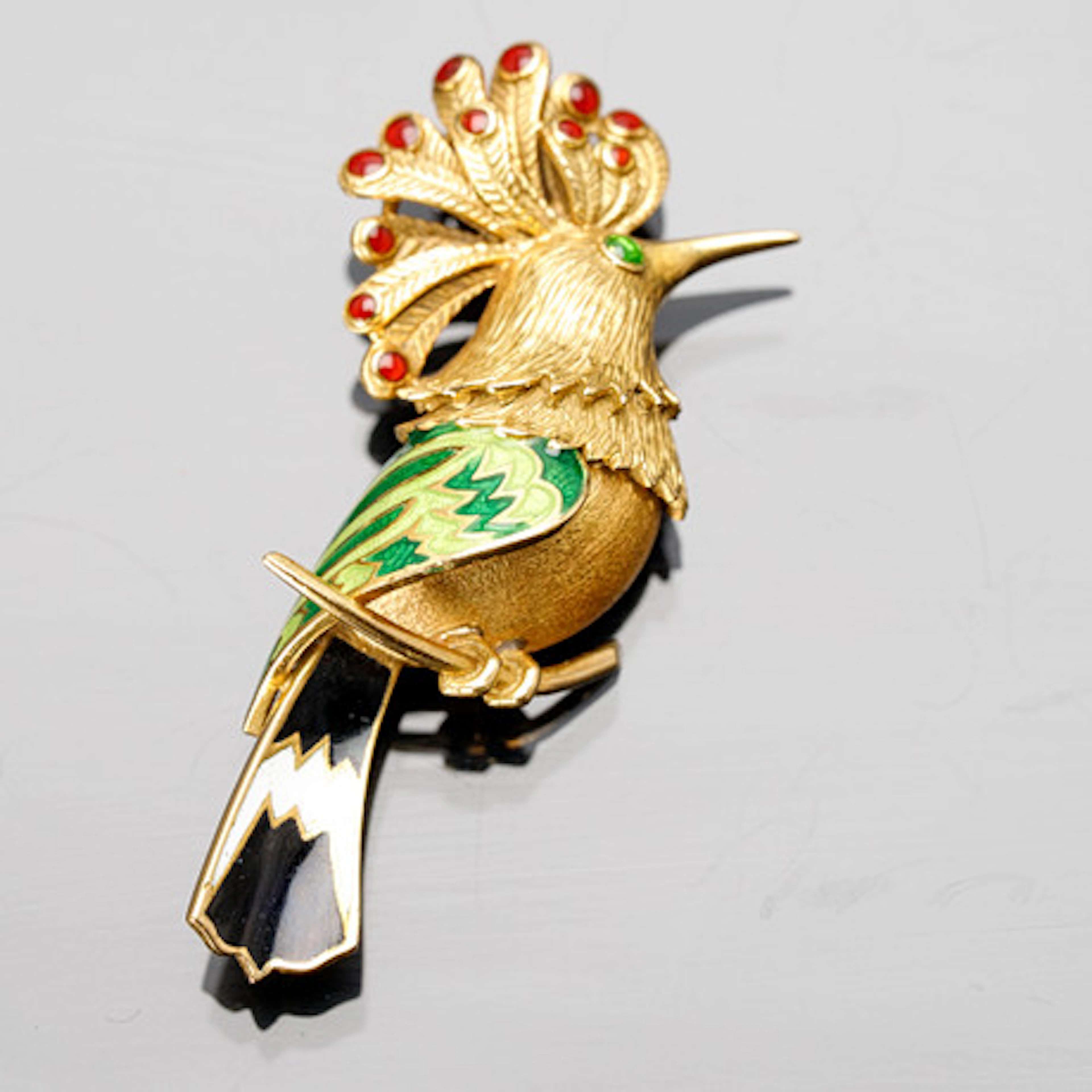 hoopoe guldbrosch.