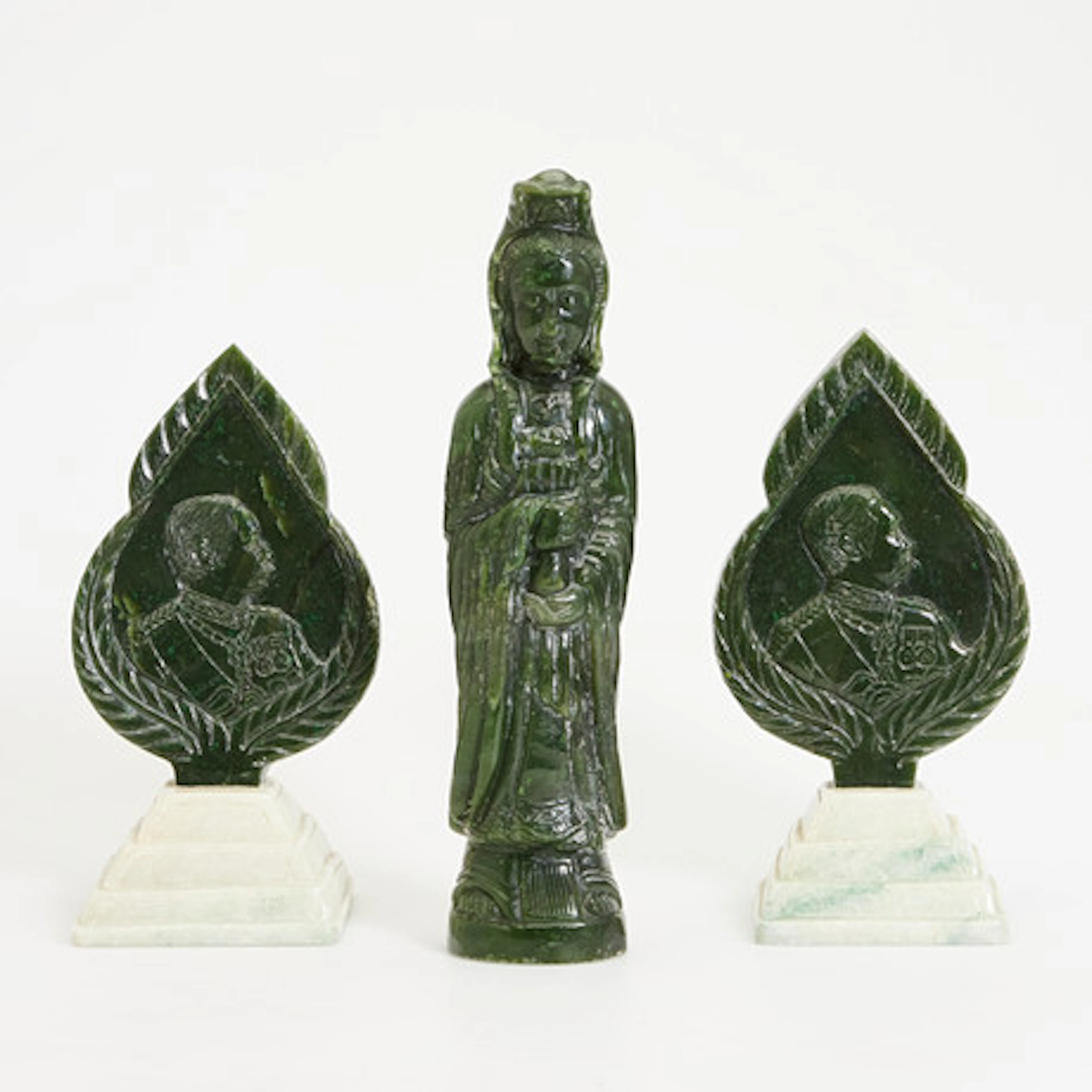 2 st kungliga steles och figur/skulptur, G…