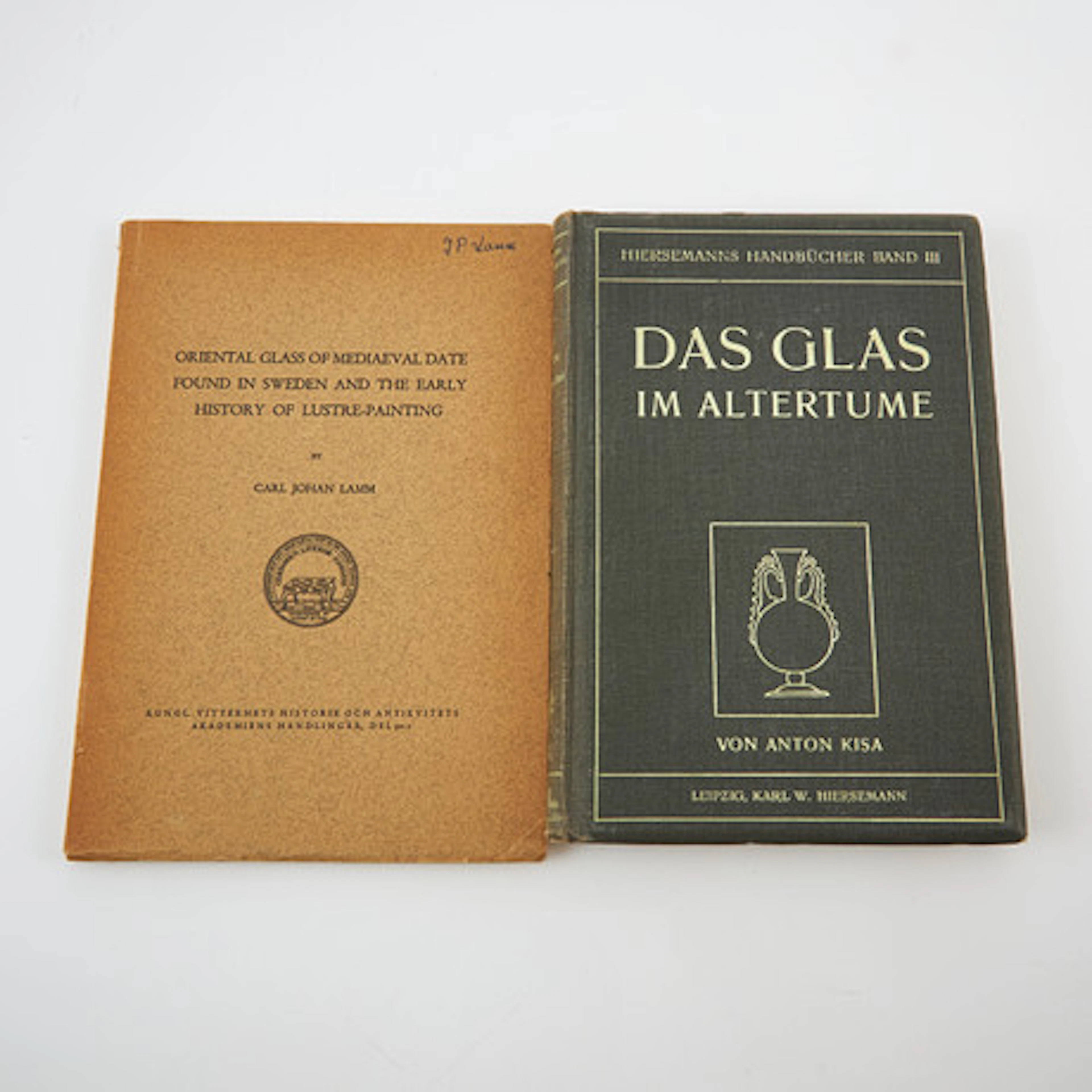 Literature on glass from the library of Ca…