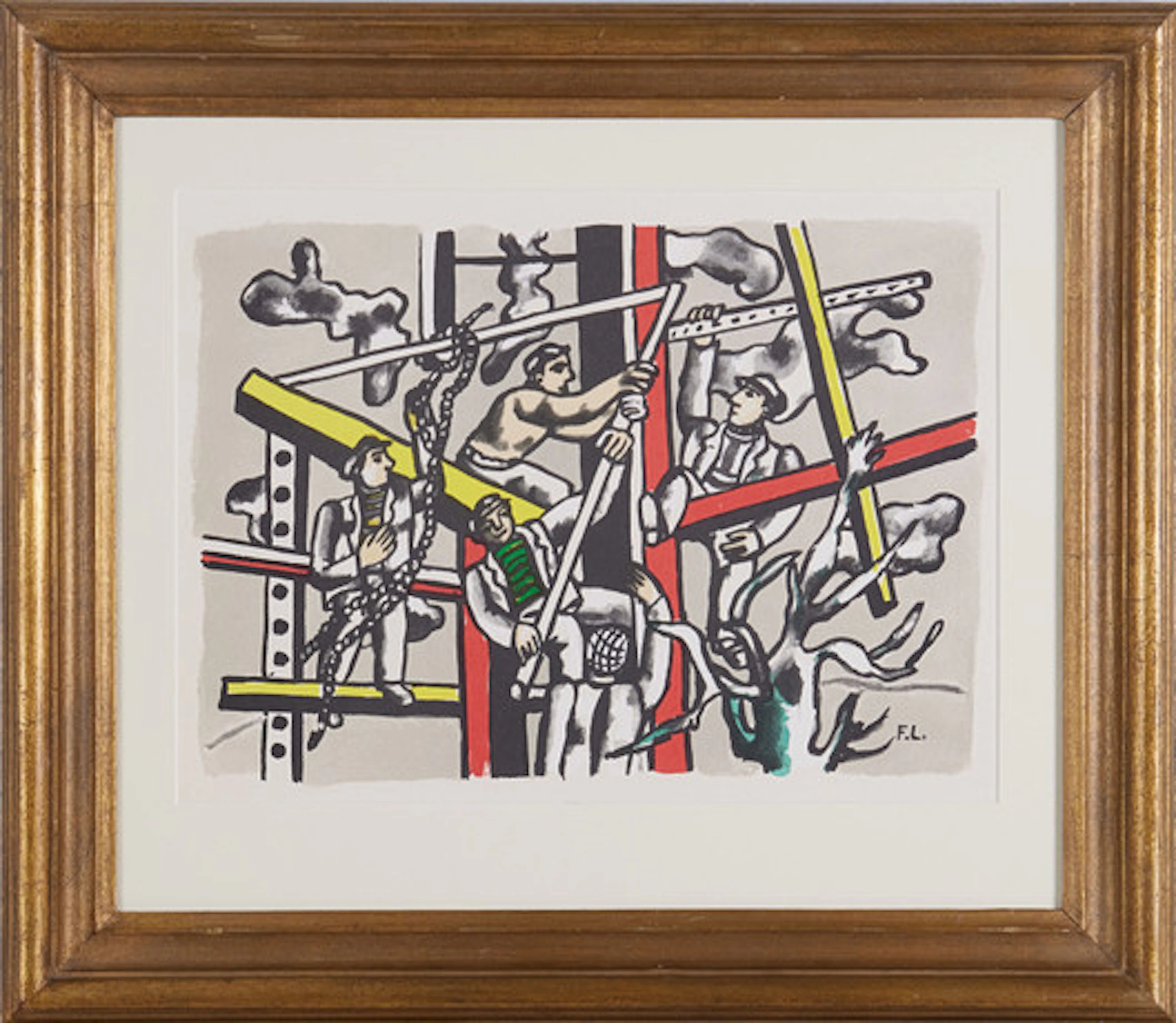 FERNAND LEGÉR (1881-1955). Efter: Byggarbe…