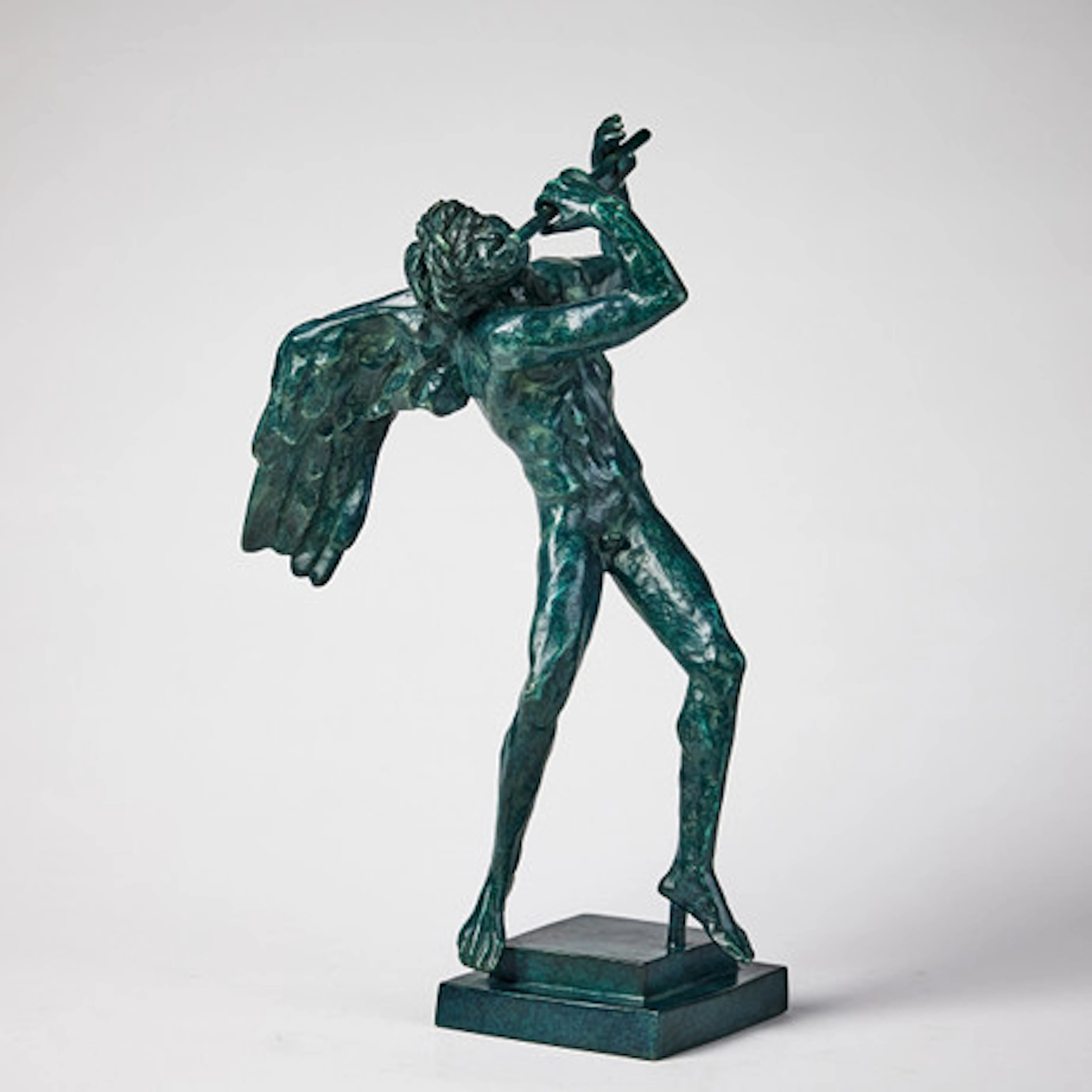 CARL MILLES (EFTER). Flöjtspelande ängel, …