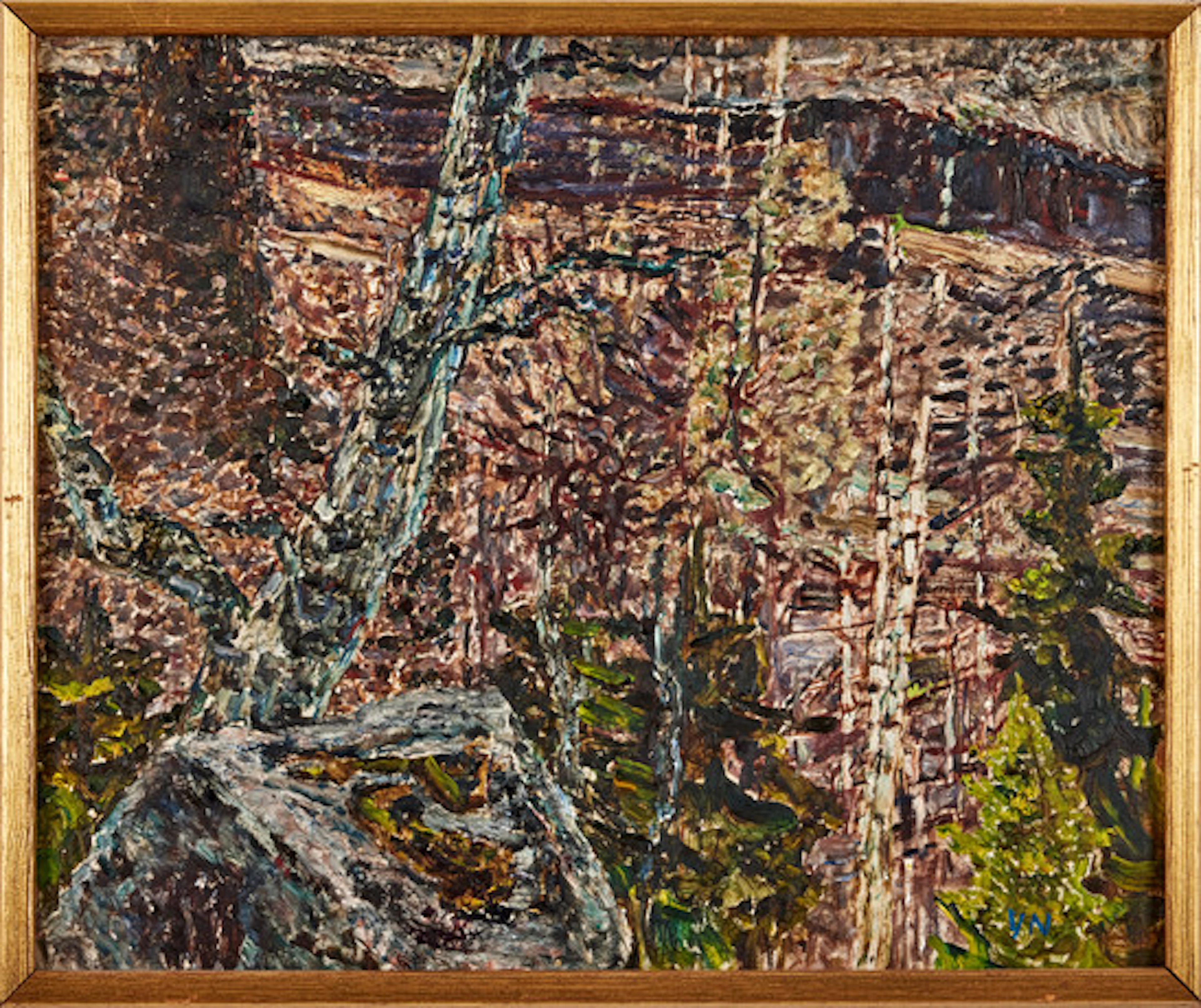 VERA NILSSON. Öland, olja på pannå, 45 x 4…
