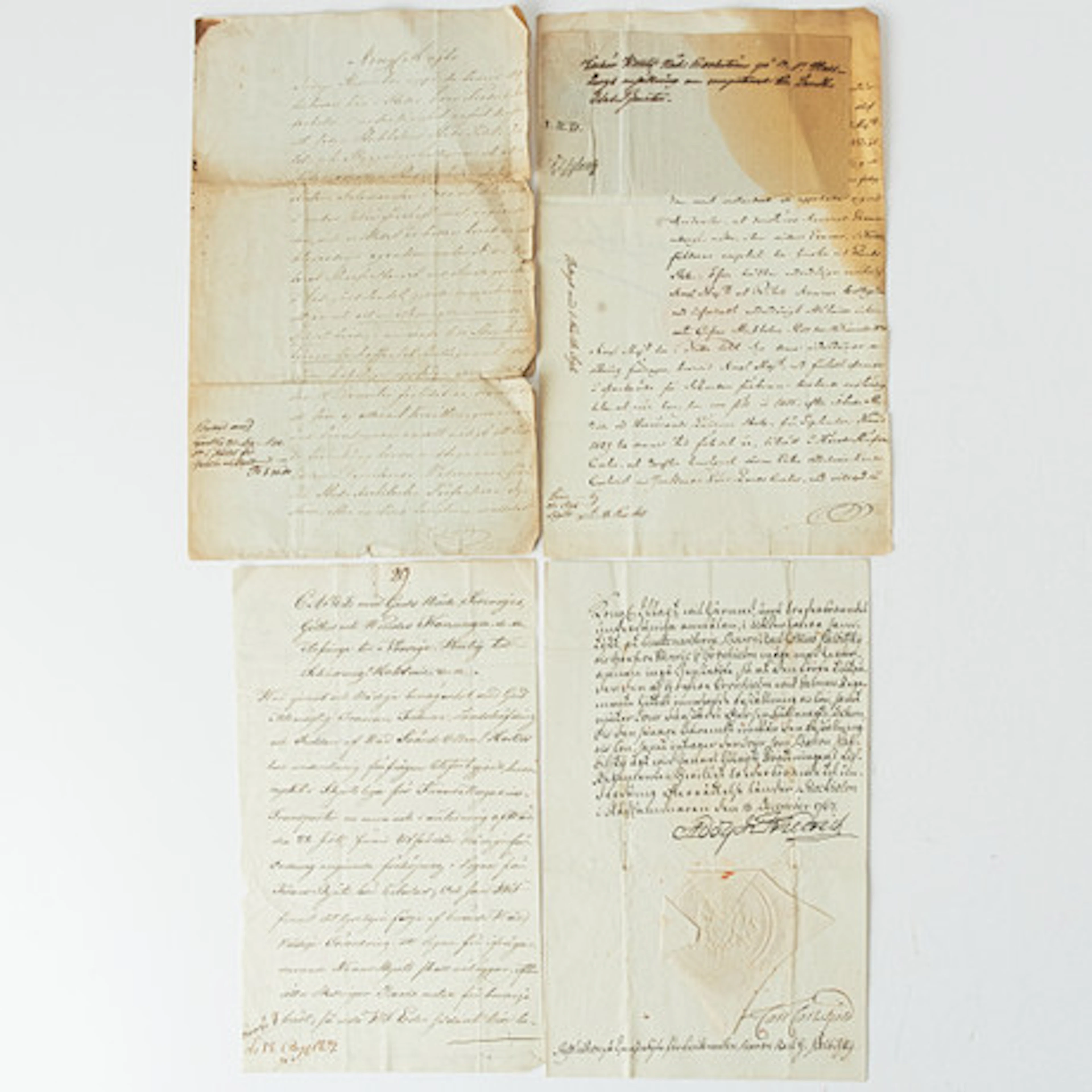KUNGLIGA AUTOGRAFER, 4 st.