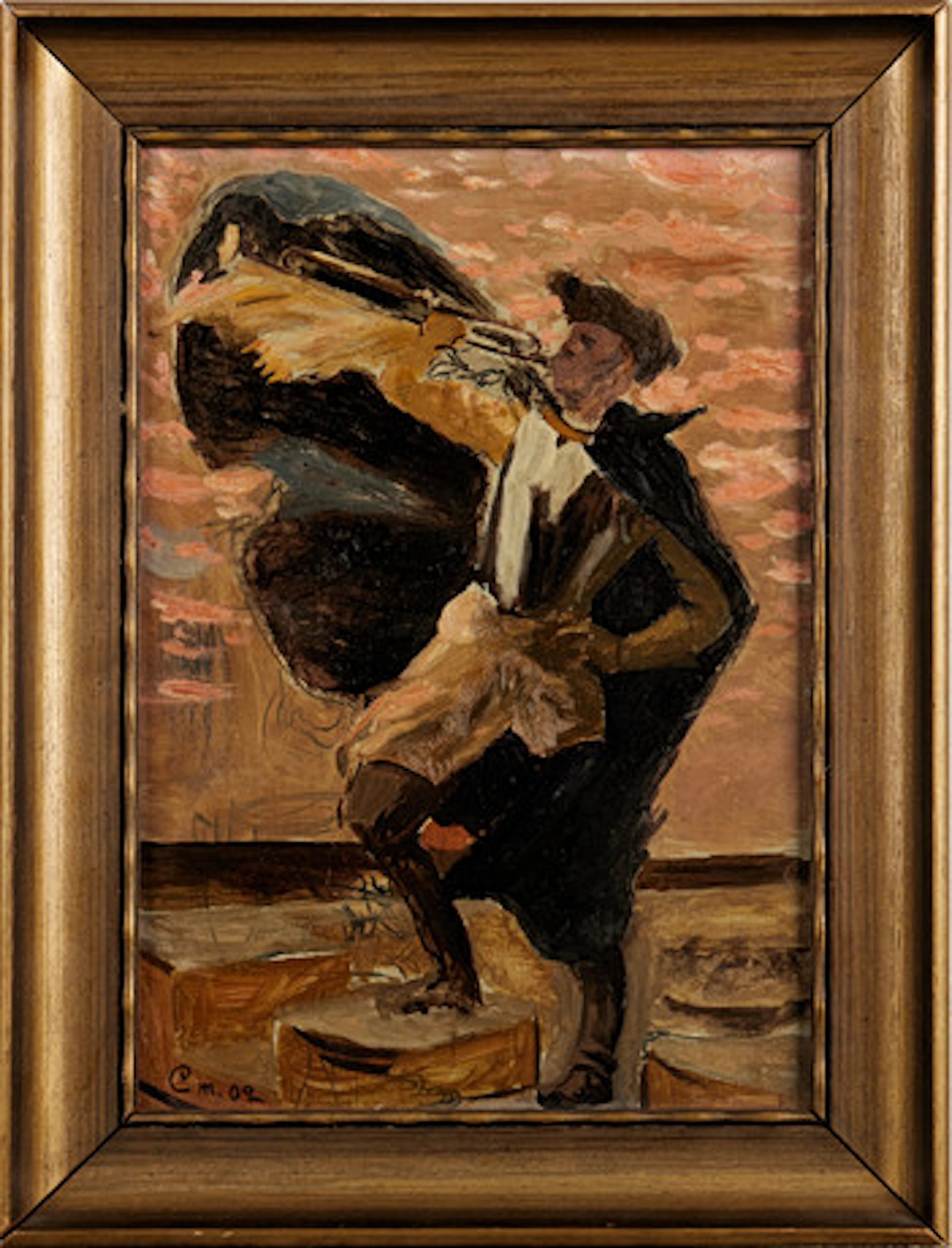 GUSTAF CEDERSTRÖM. Karolinsk trumpetblåsar…
