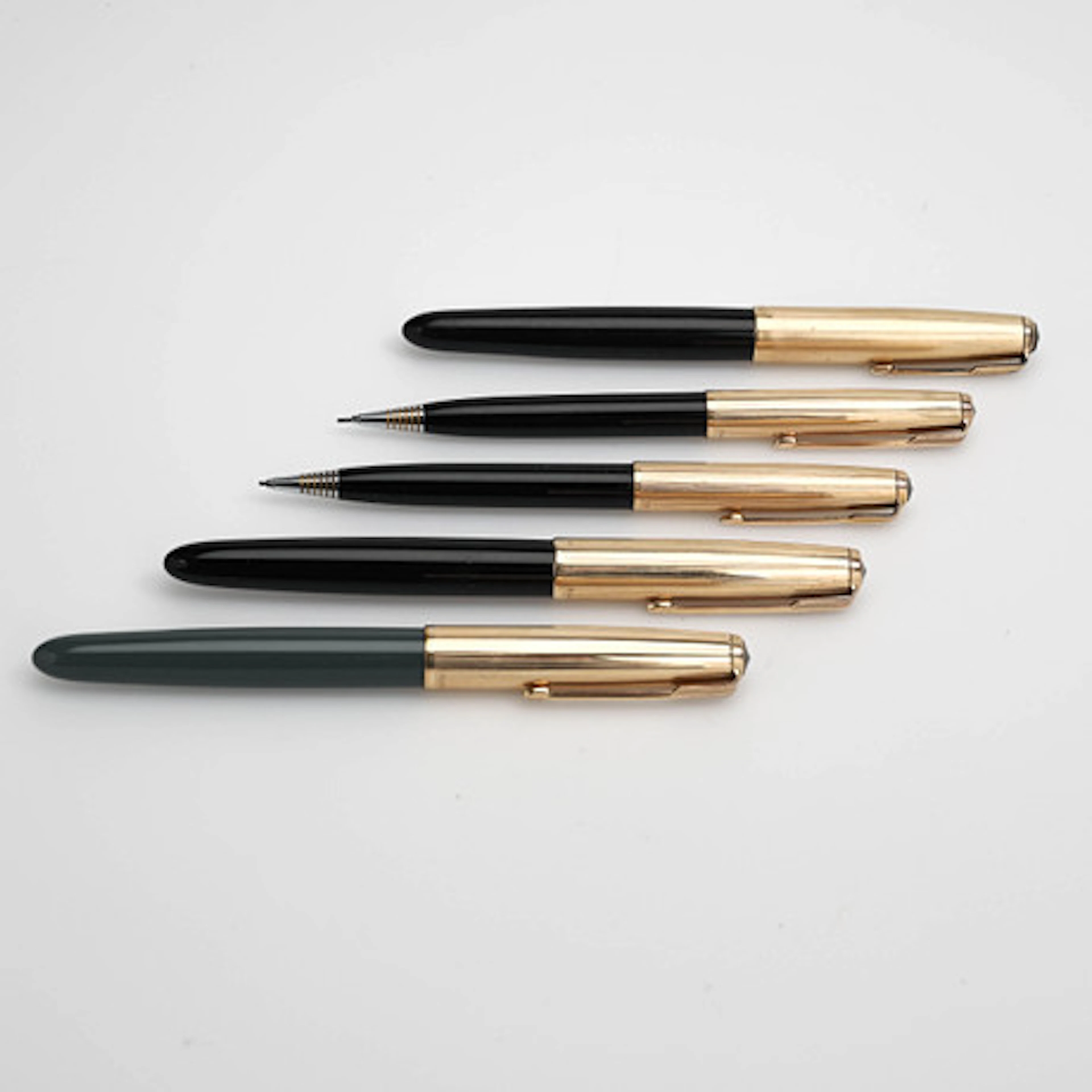 SAMLING PARKER 51, 5 st stift och reservoa…