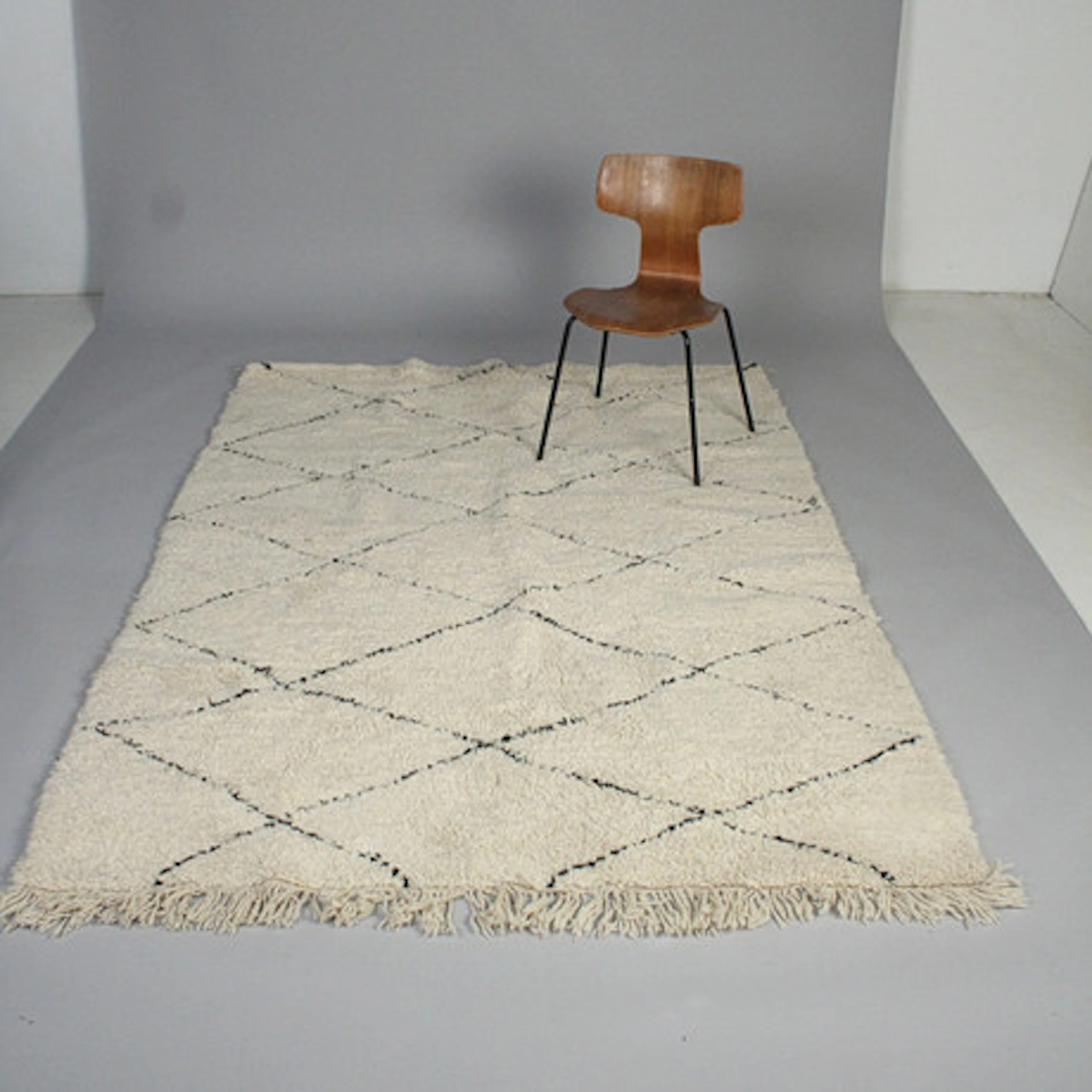 Berber matta - stil ”Beni Ourain”.