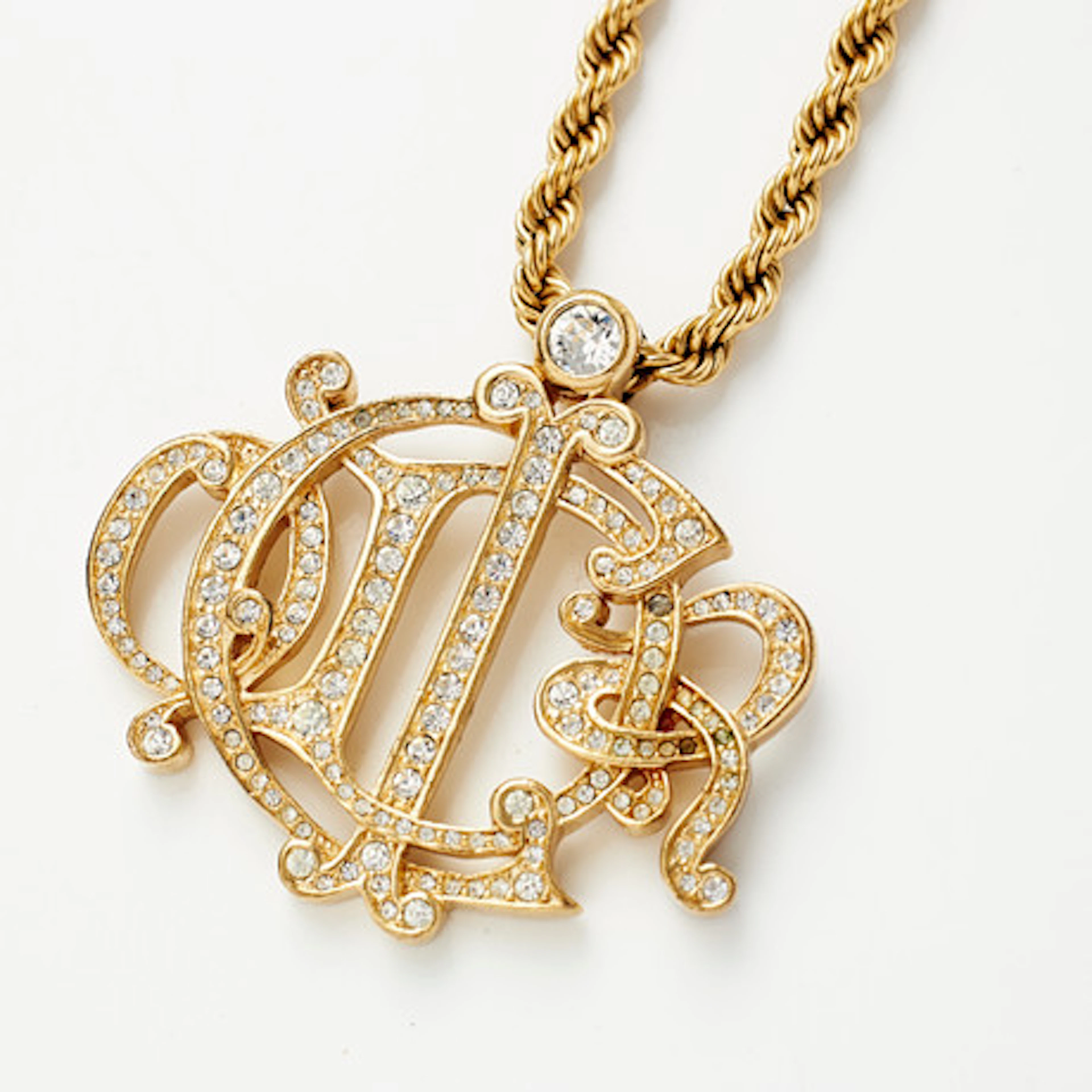 CHRISTIAN DIOR, halsband, kedja, cordellän…