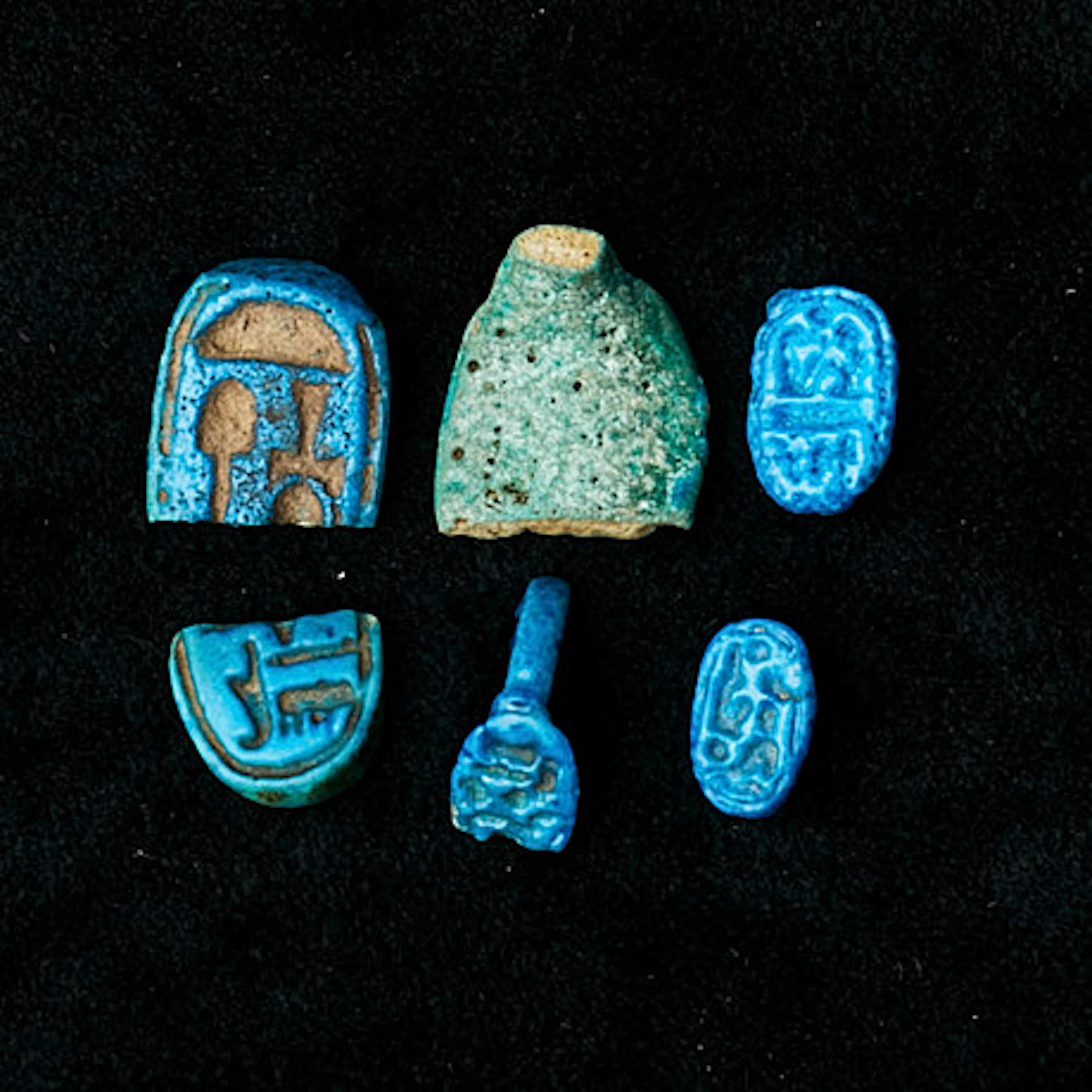 KUNGLIGA RINGFRAGMENT, 6 st, Egypten, Nya …