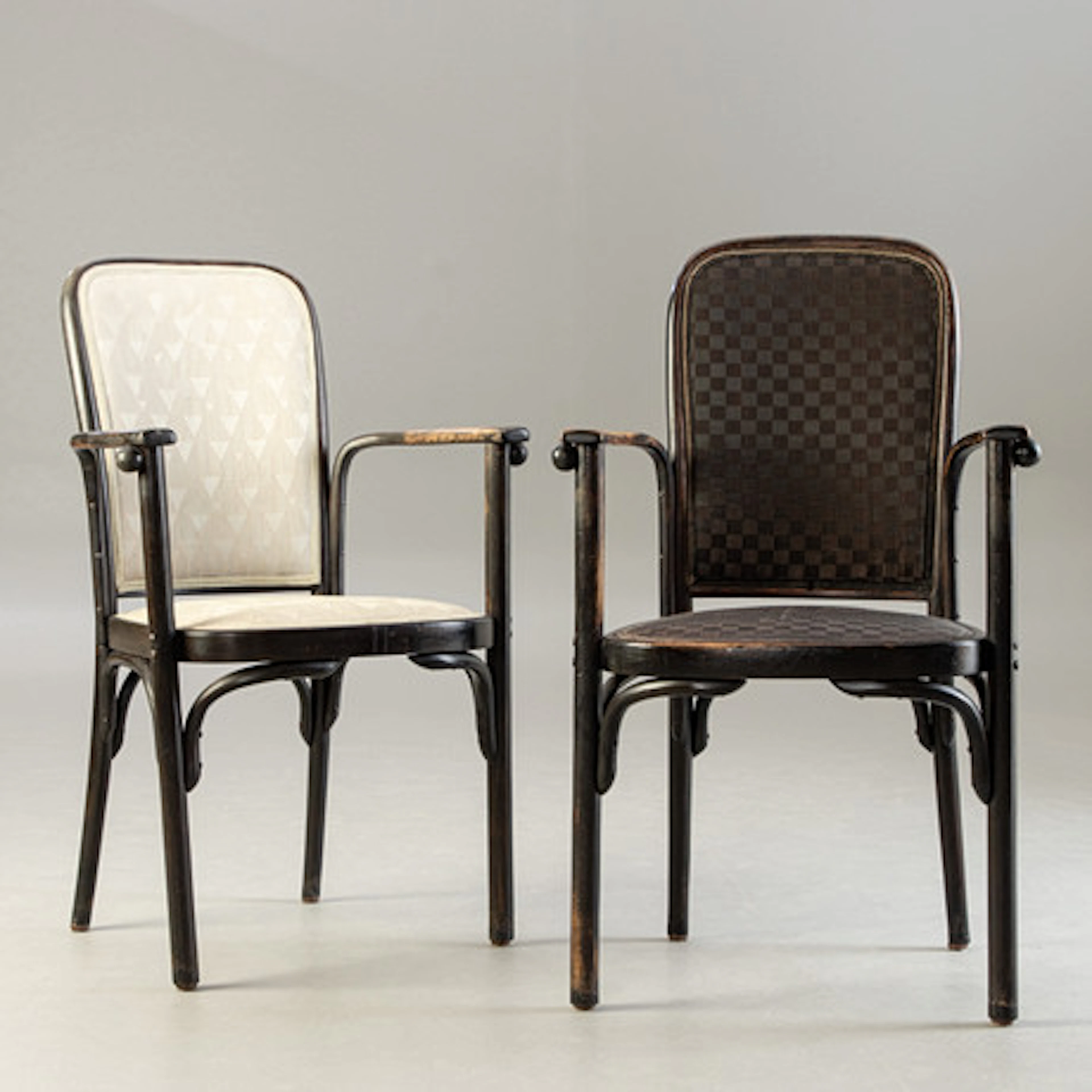 JOSEF HOFFMANN (1870 - 1956). STOLAR, två …