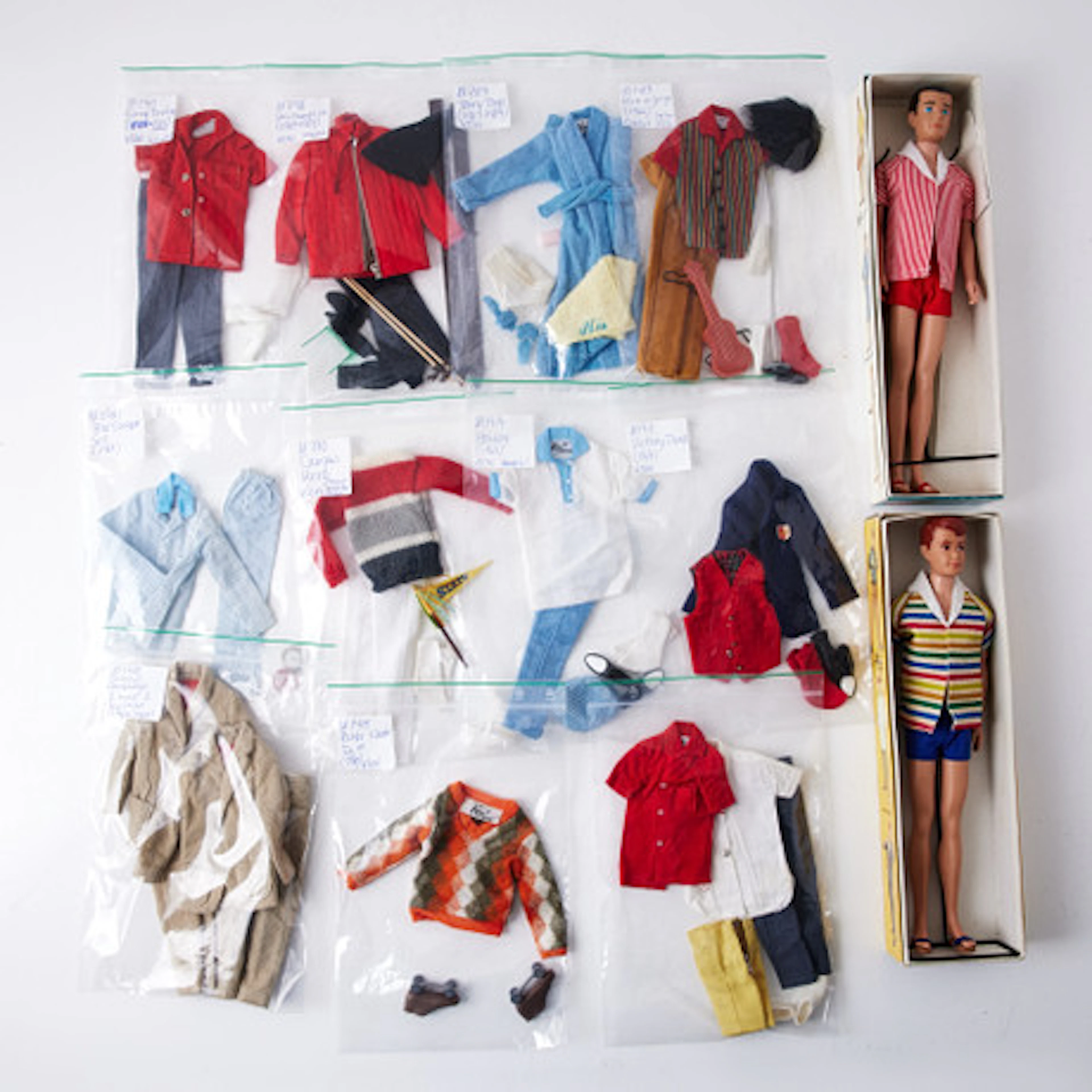 KEN OCH ALLAN, bägge märkta 1960 By Mattel…