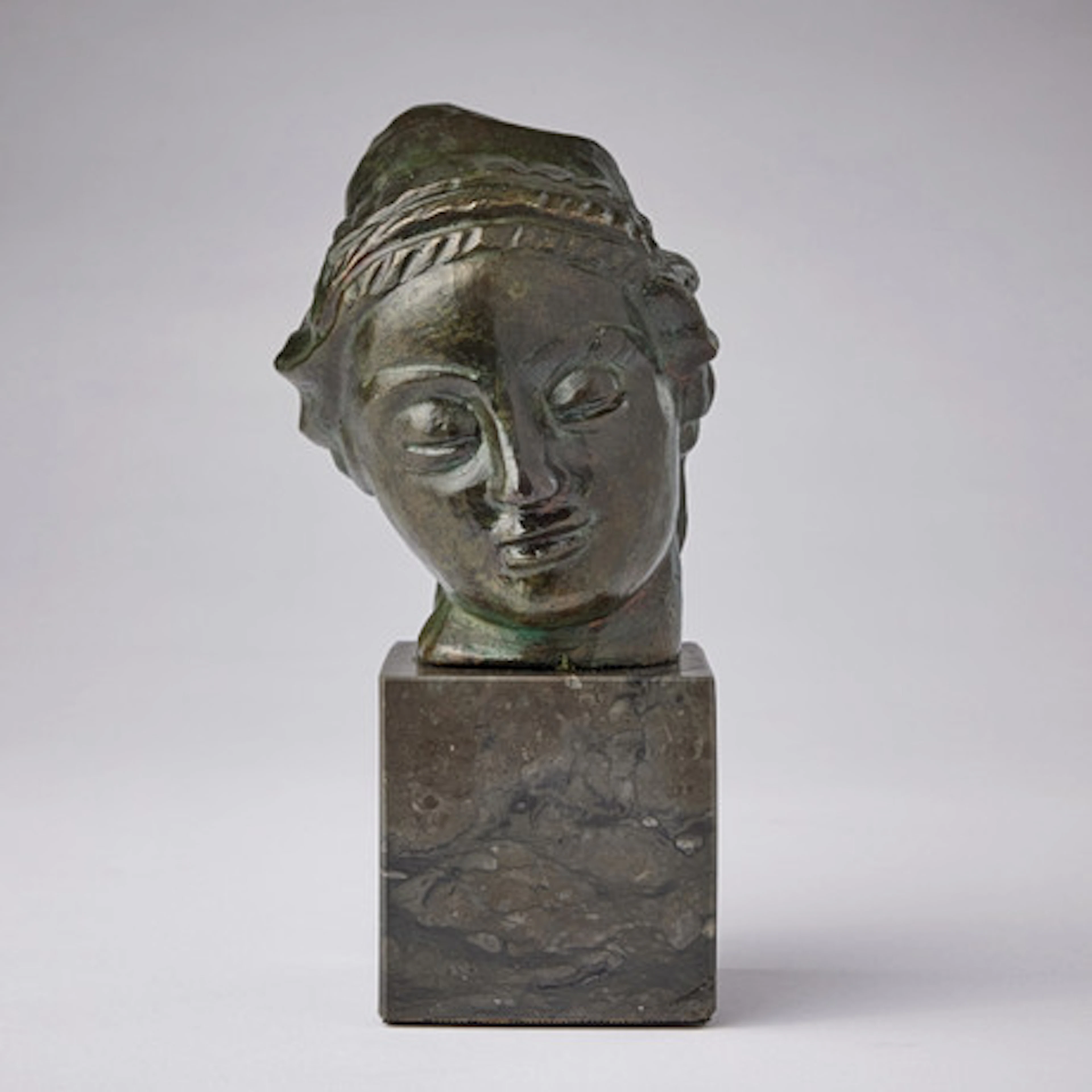 CARL MILLES. Lilla Europa huvudet, brons, …